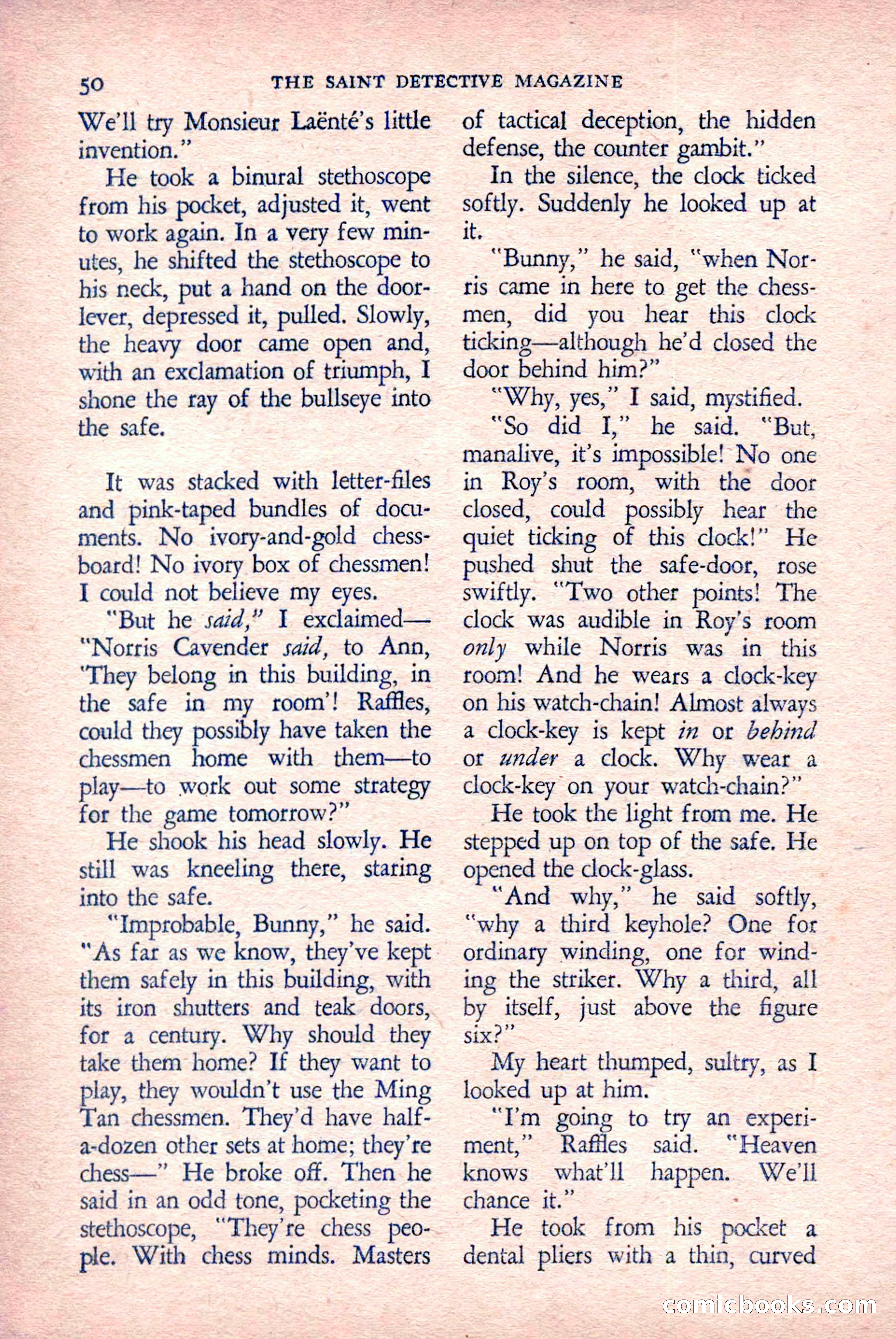 The Saint Detective Magazine, March 1958 — page 52 of 132
