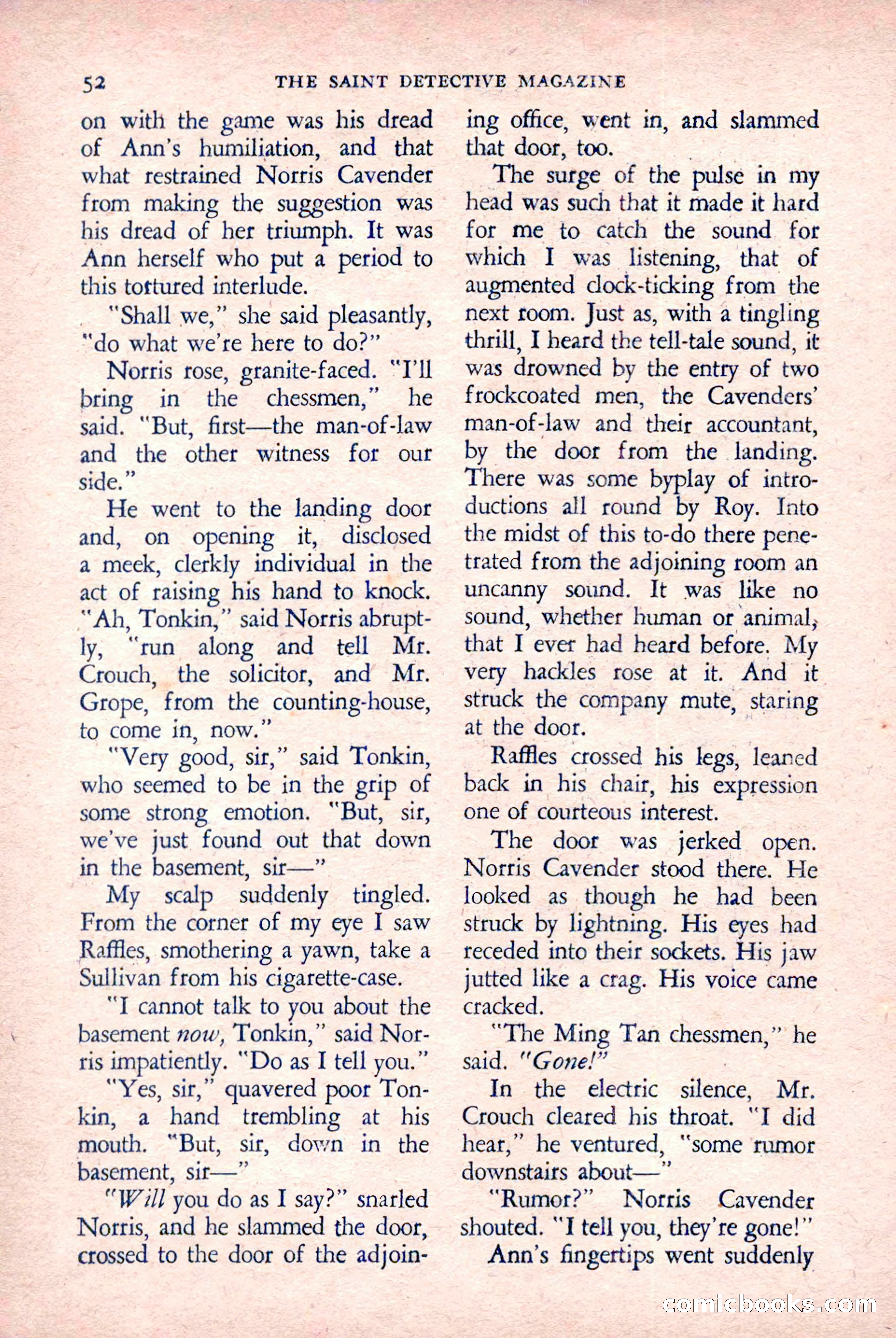 The Saint Detective Magazine, March 1958 — page 54 of 132