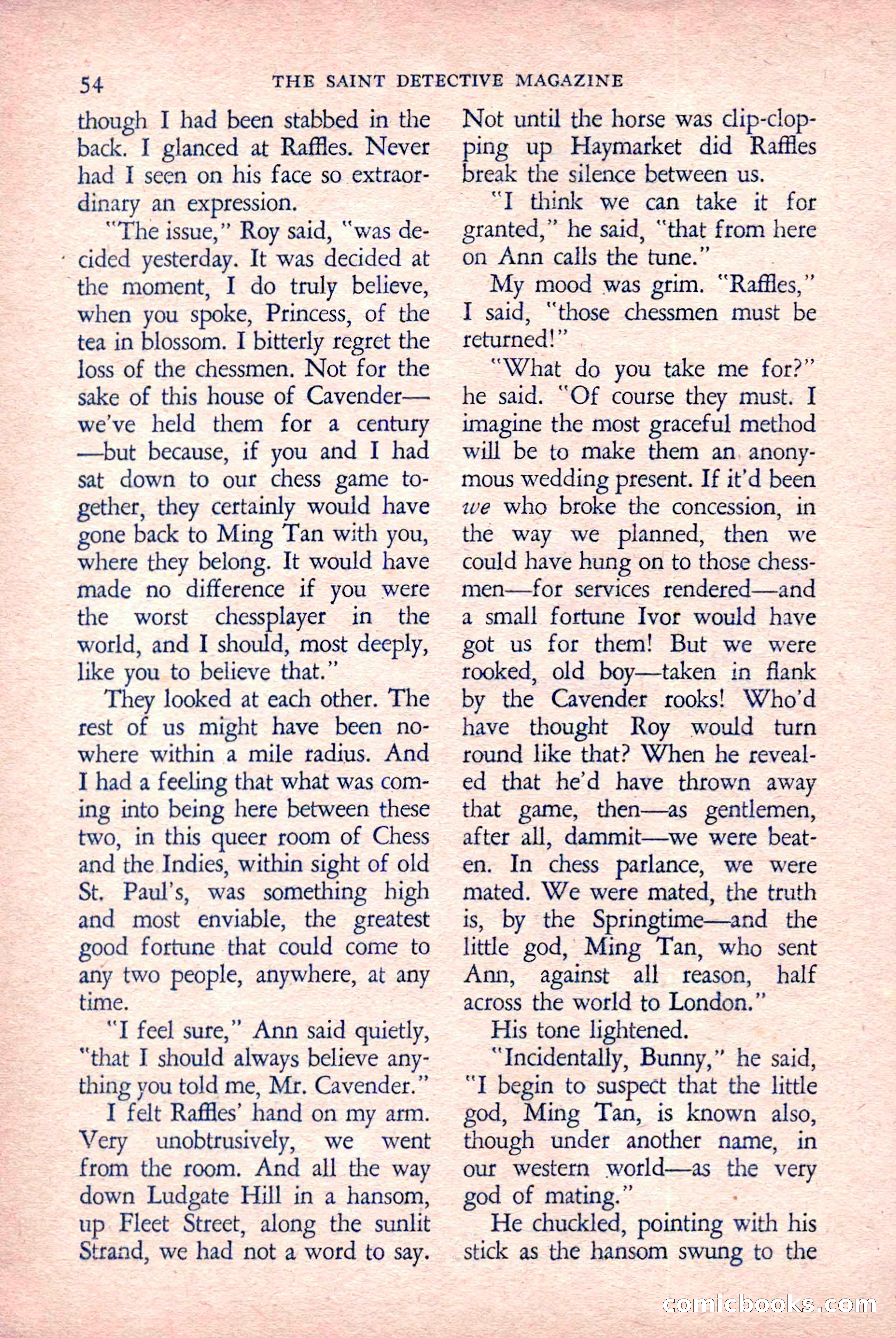 The Saint Detective Magazine, March 1958 — page 56 of 132