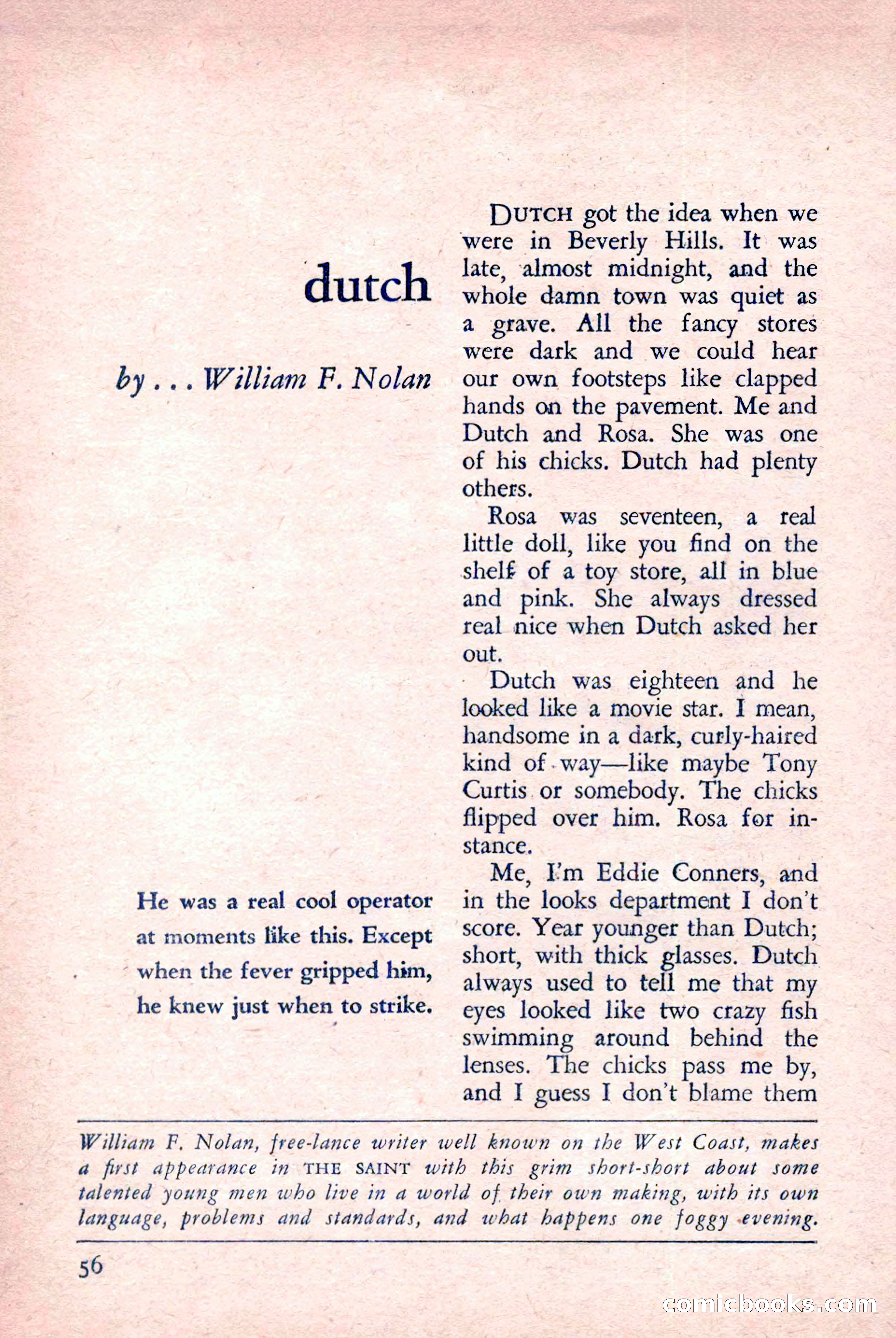 The Saint Detective Magazine, March 1958 — page 58 of 132
