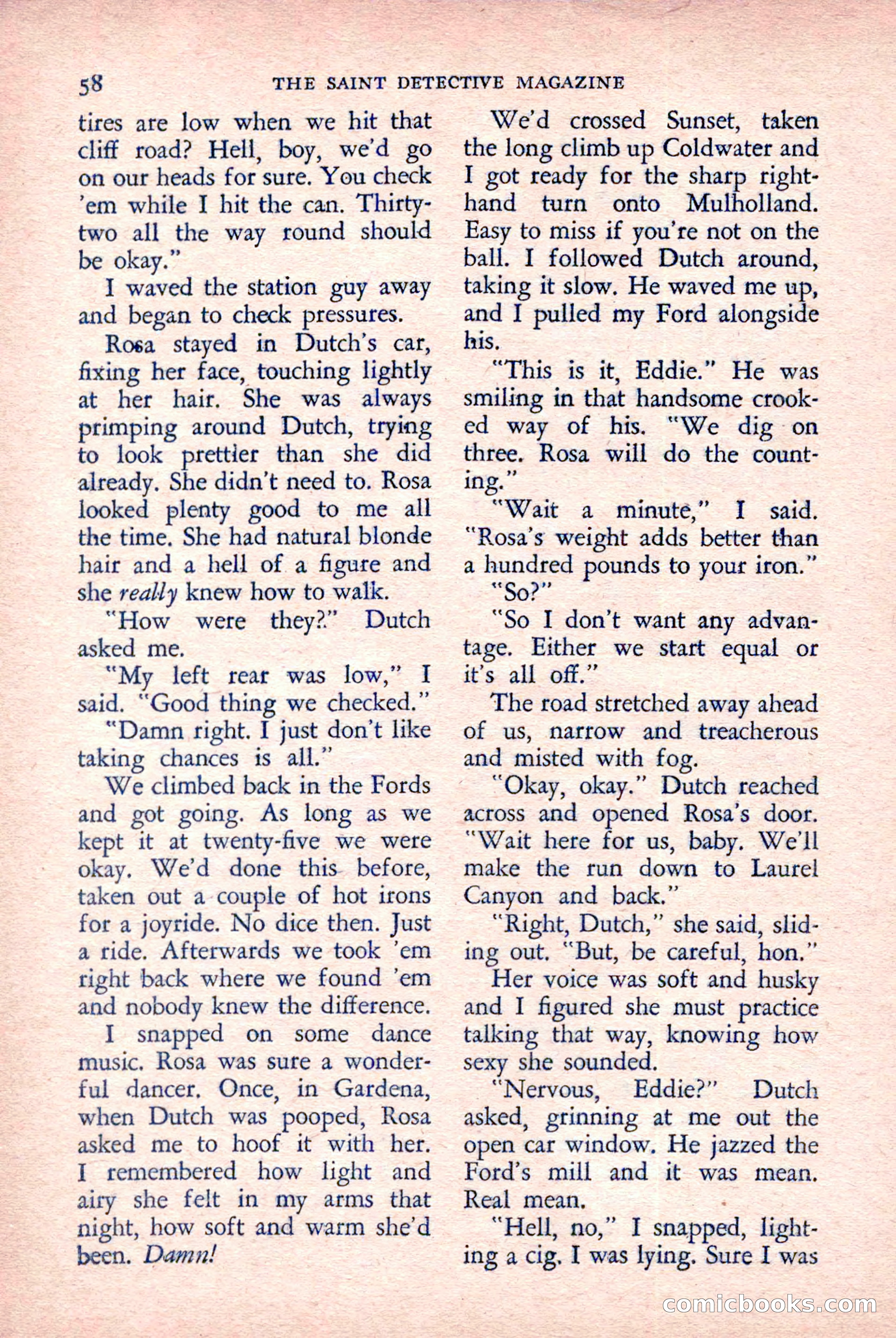 The Saint Detective Magazine, March 1958 — page 60 of 132