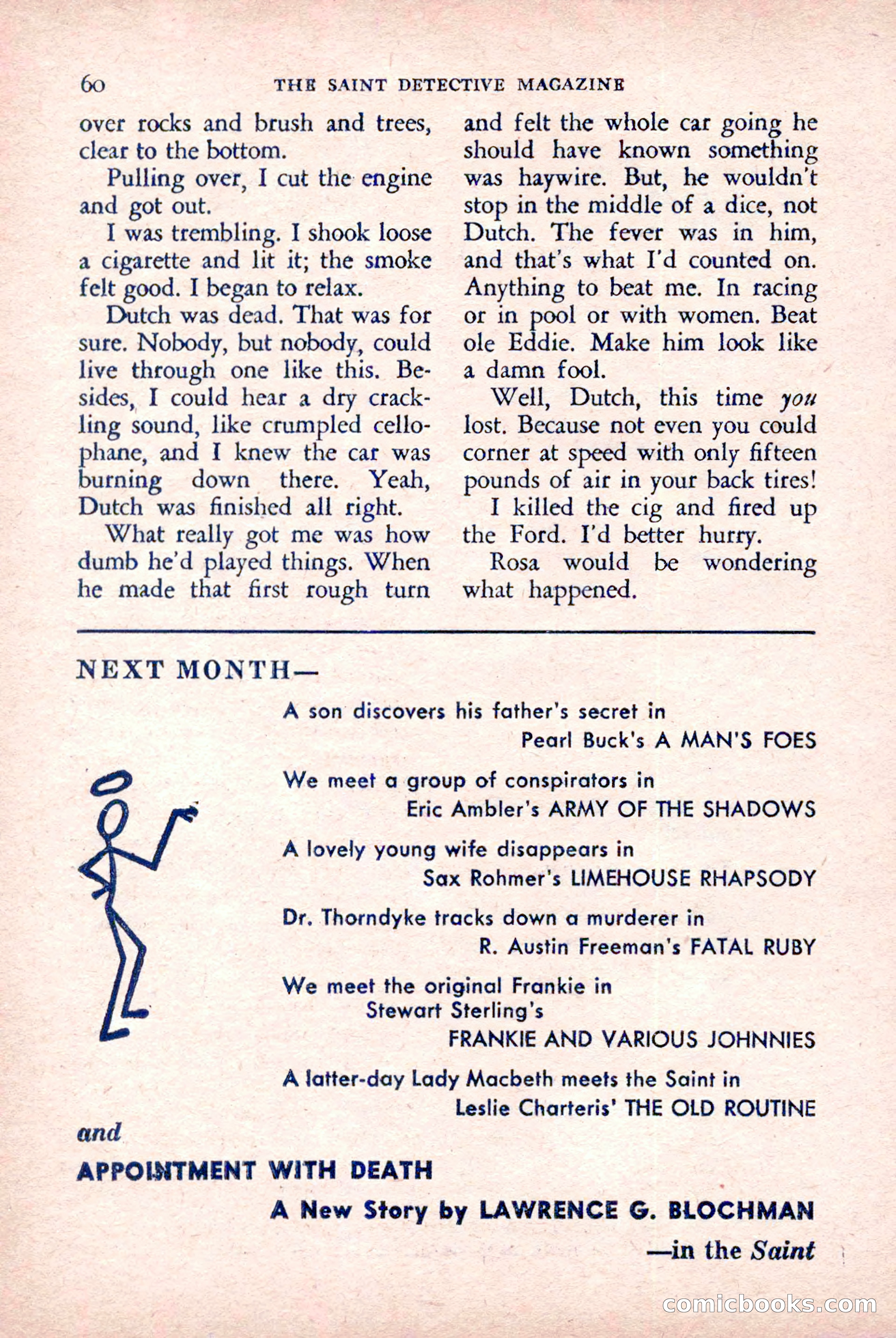 The Saint Detective Magazine, March 1958 — page 62 of 132
