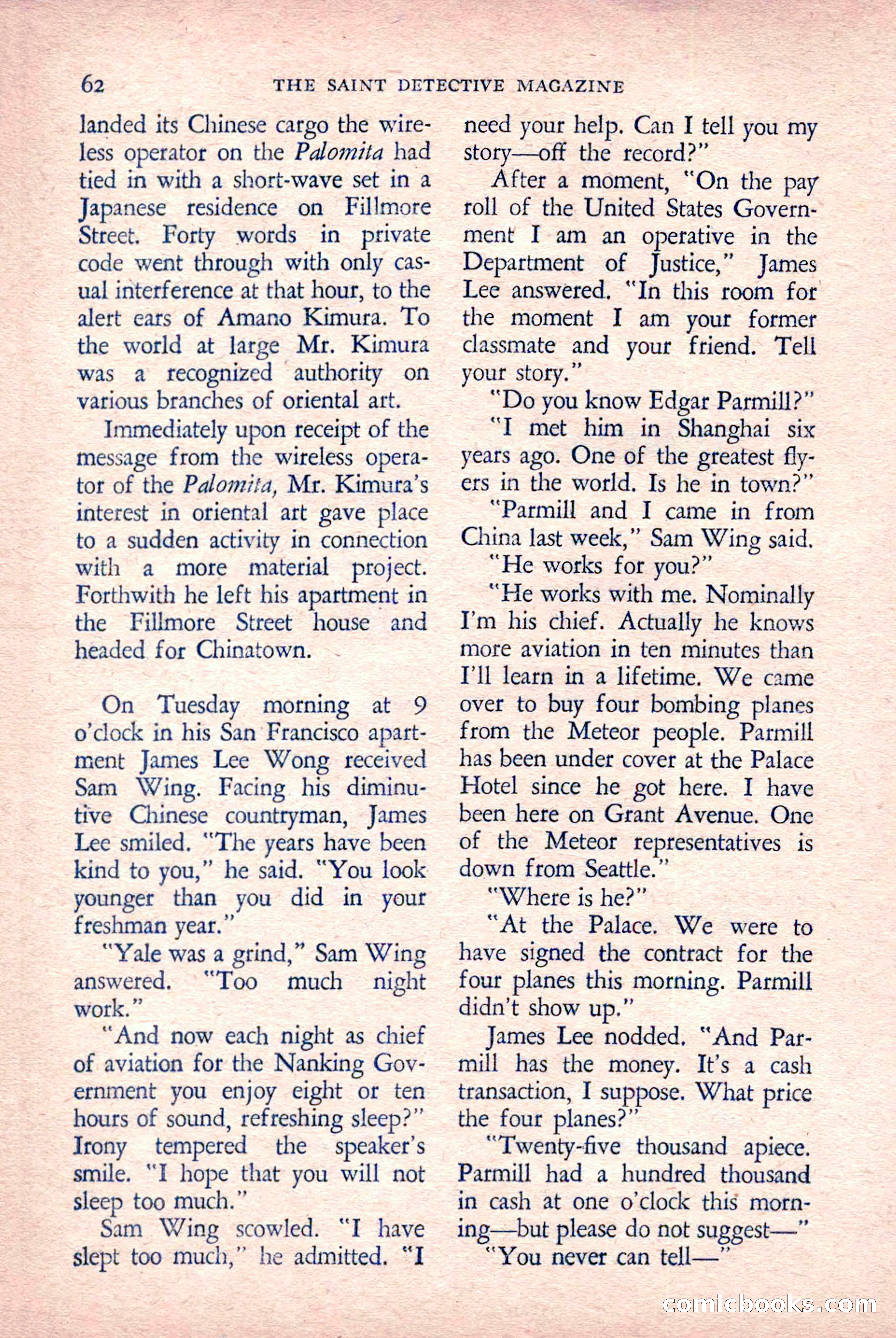 The Saint Detective Magazine, March 1958 — page 64 of 132