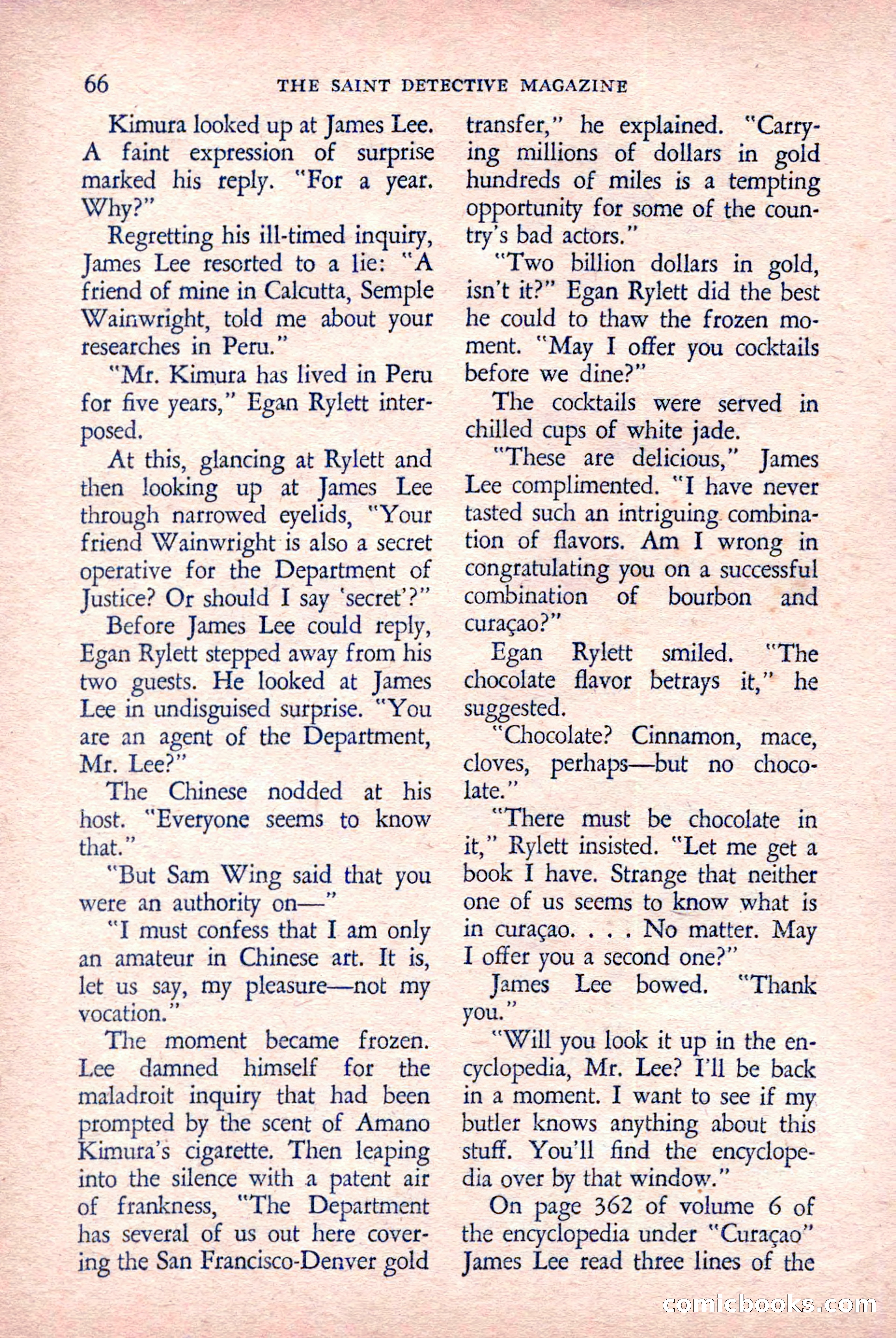 The Saint Detective Magazine, March 1958 — page 68 of 132