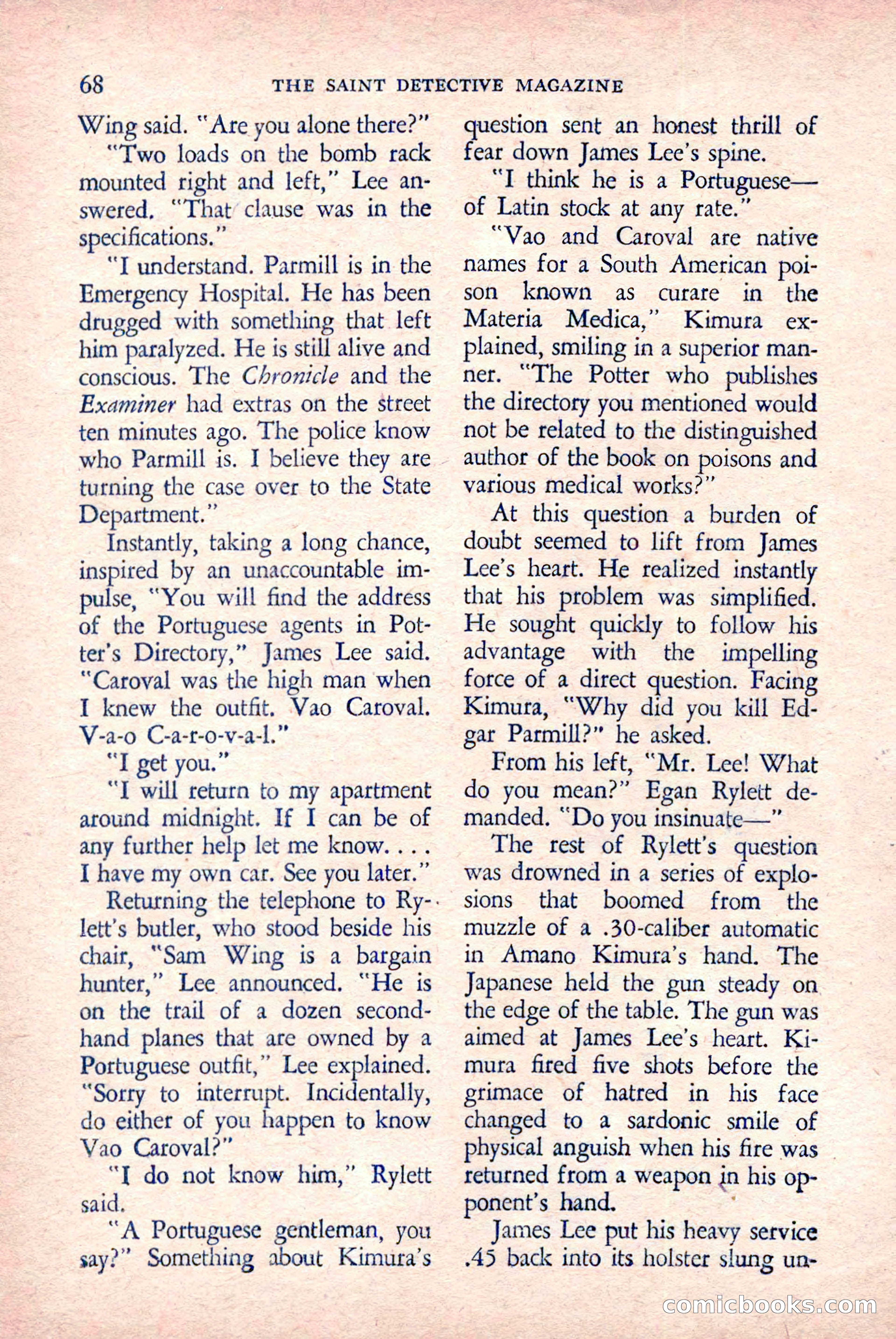 The Saint Detective Magazine, March 1958 — page 70 of 132