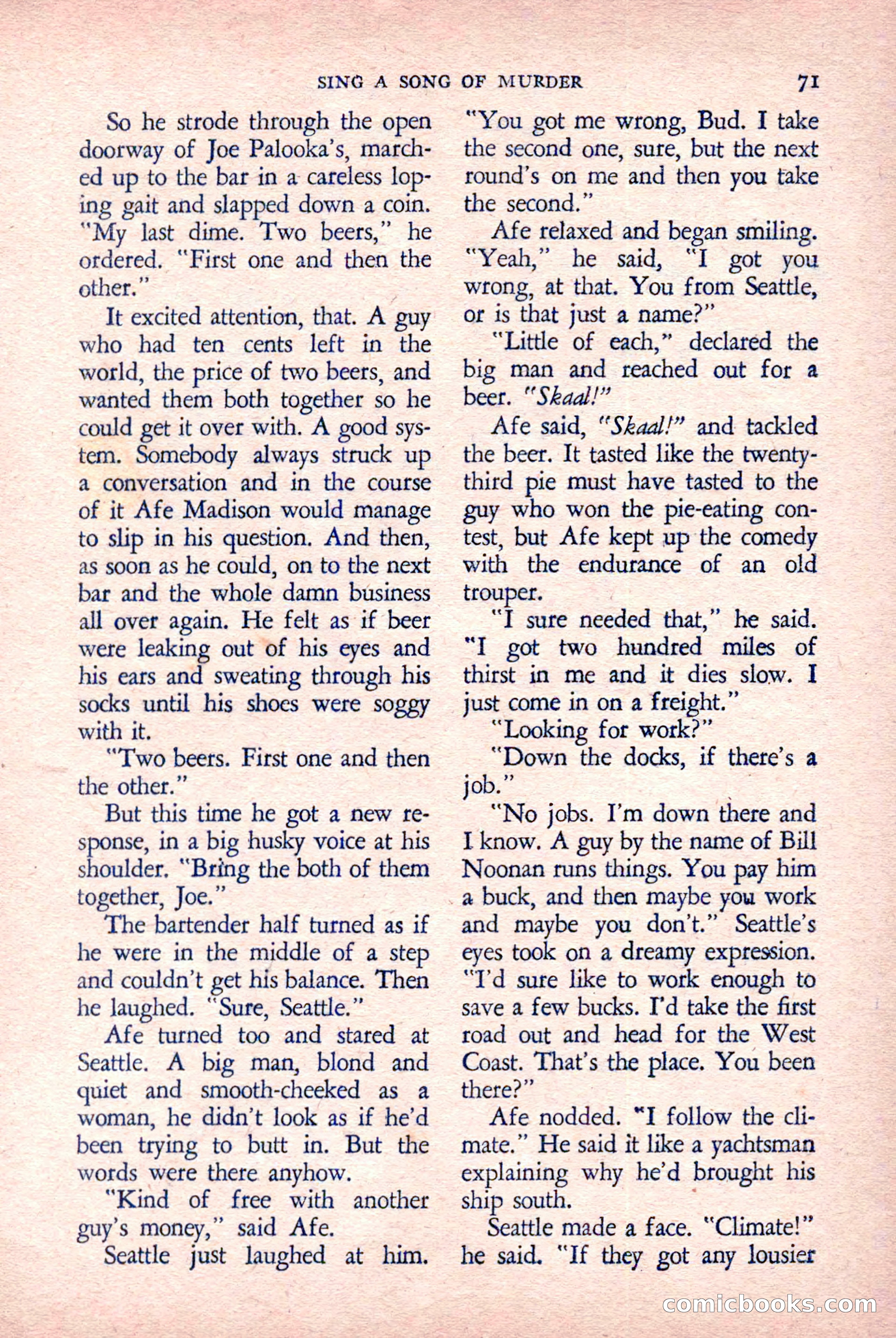 The Saint Detective Magazine, March 1958 — page 73 of 132