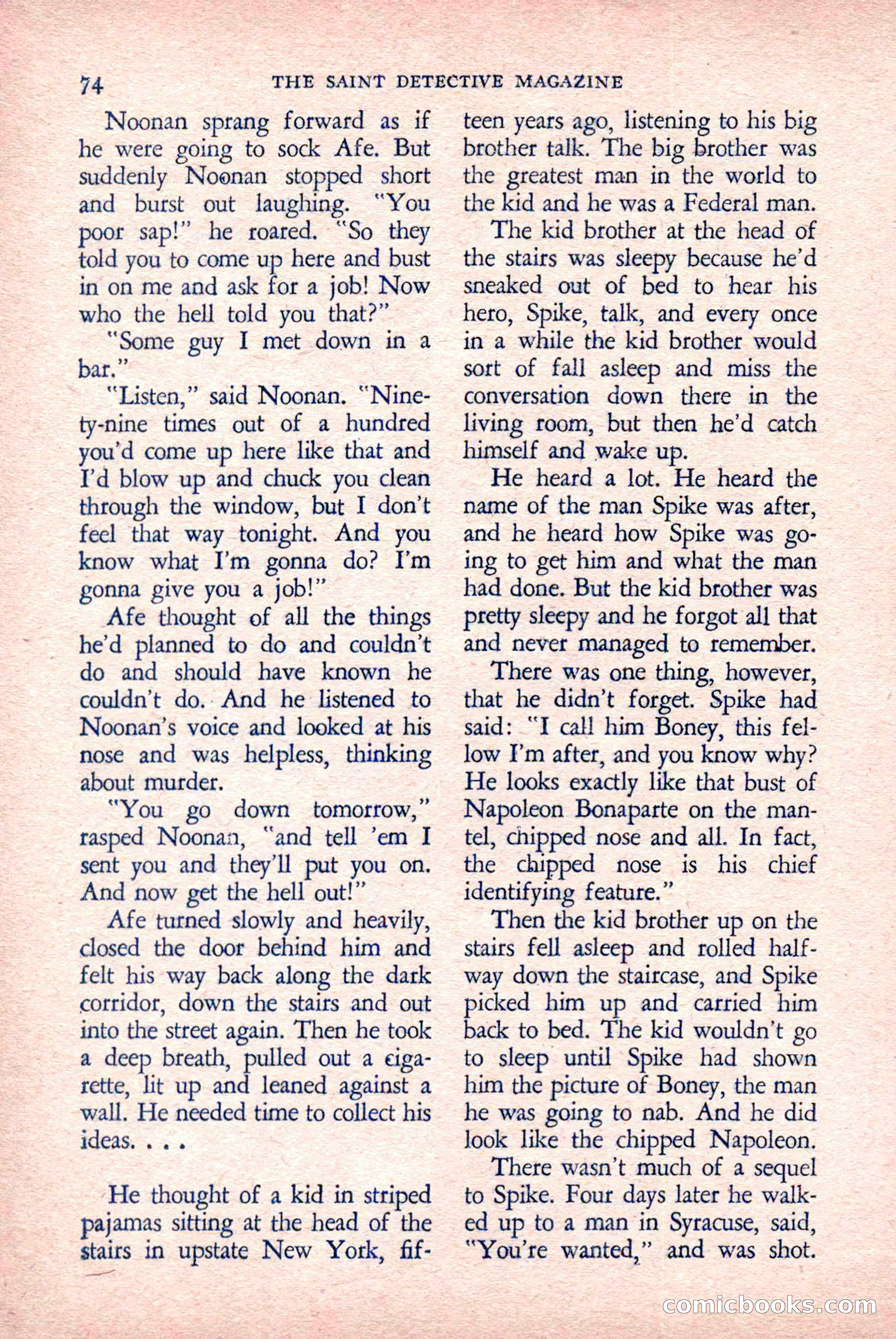 The Saint Detective Magazine, March 1958 — page 76 of 132