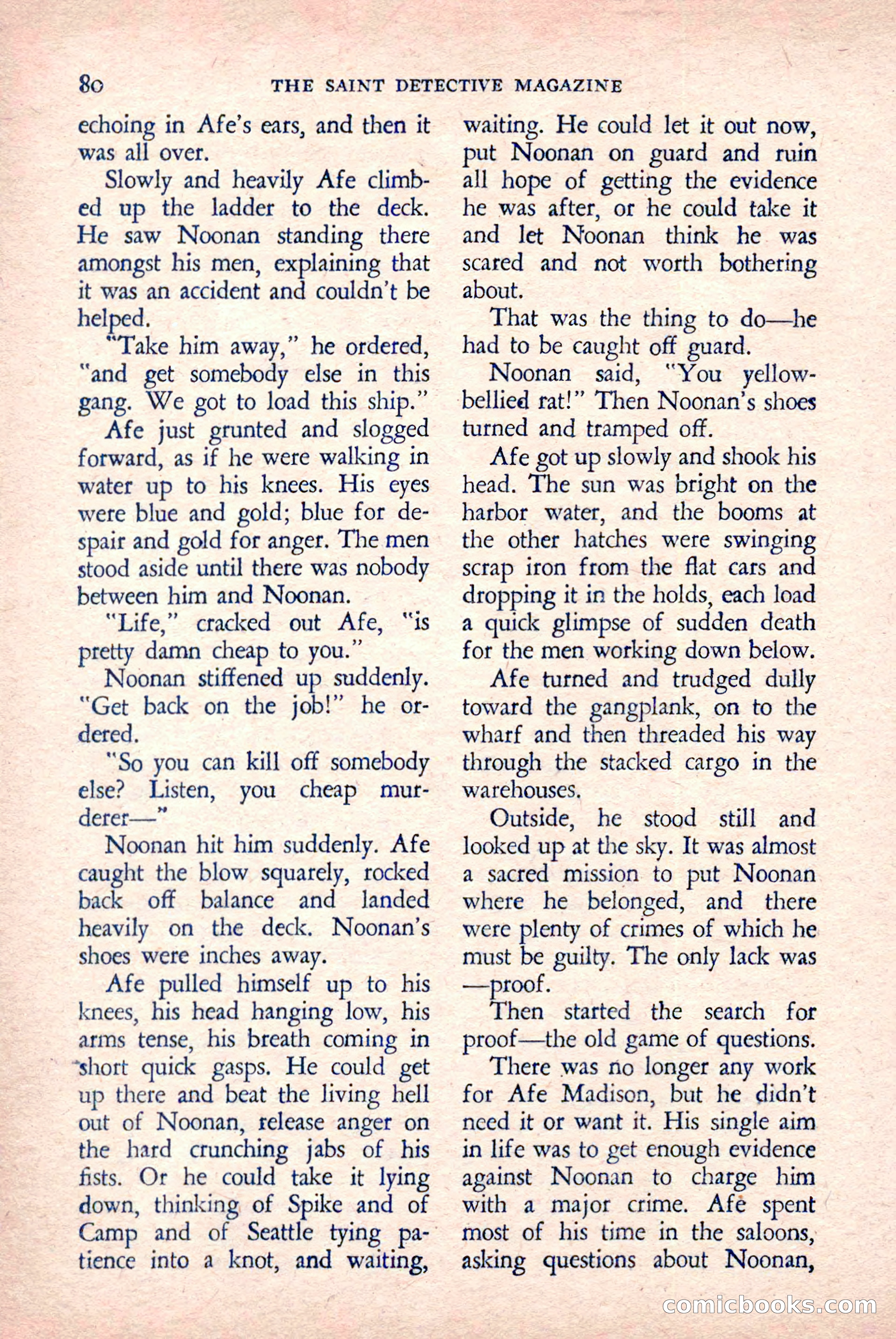 The Saint Detective Magazine, March 1958 — page 82 of 132