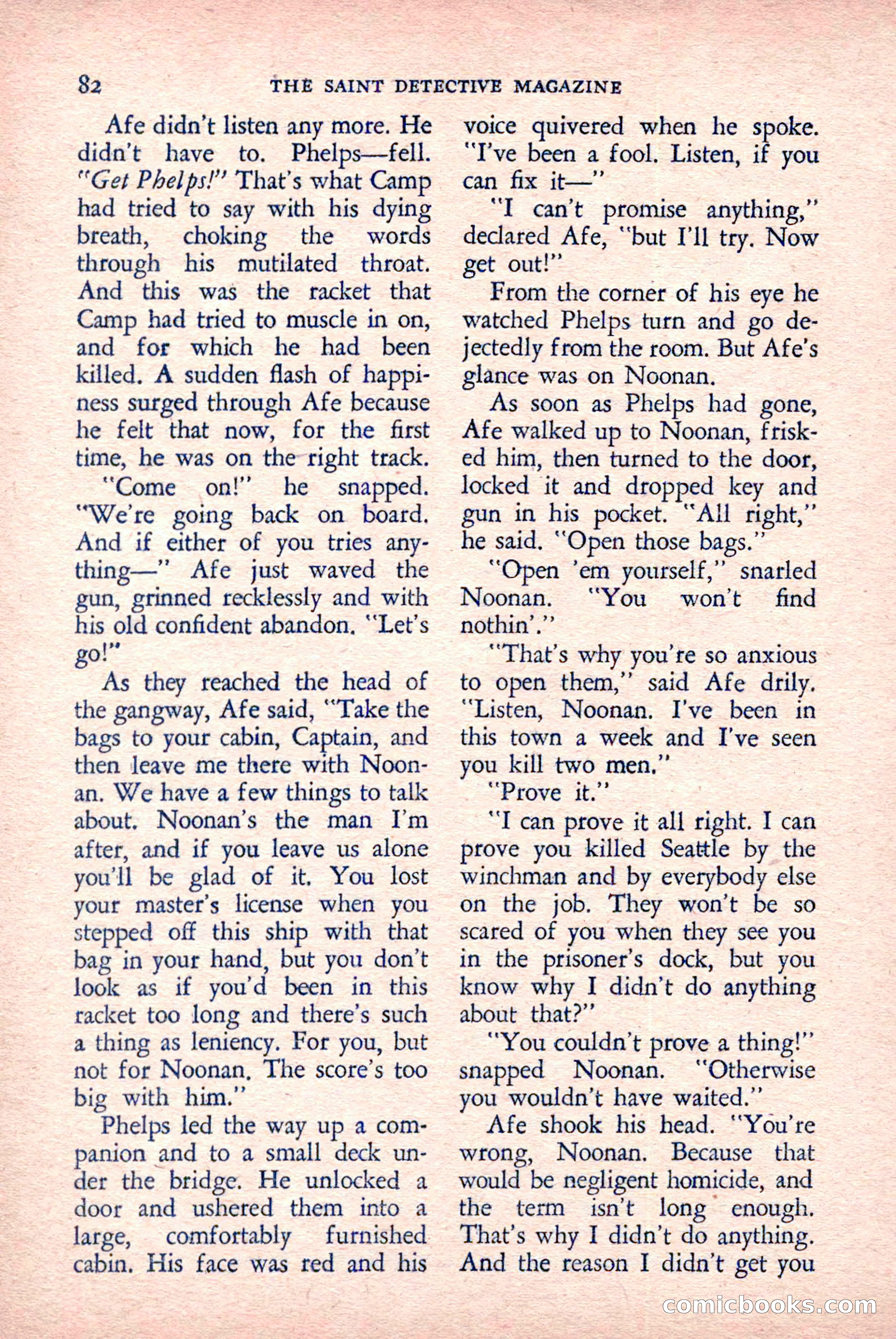 The Saint Detective Magazine, March 1958 — page 84 of 132