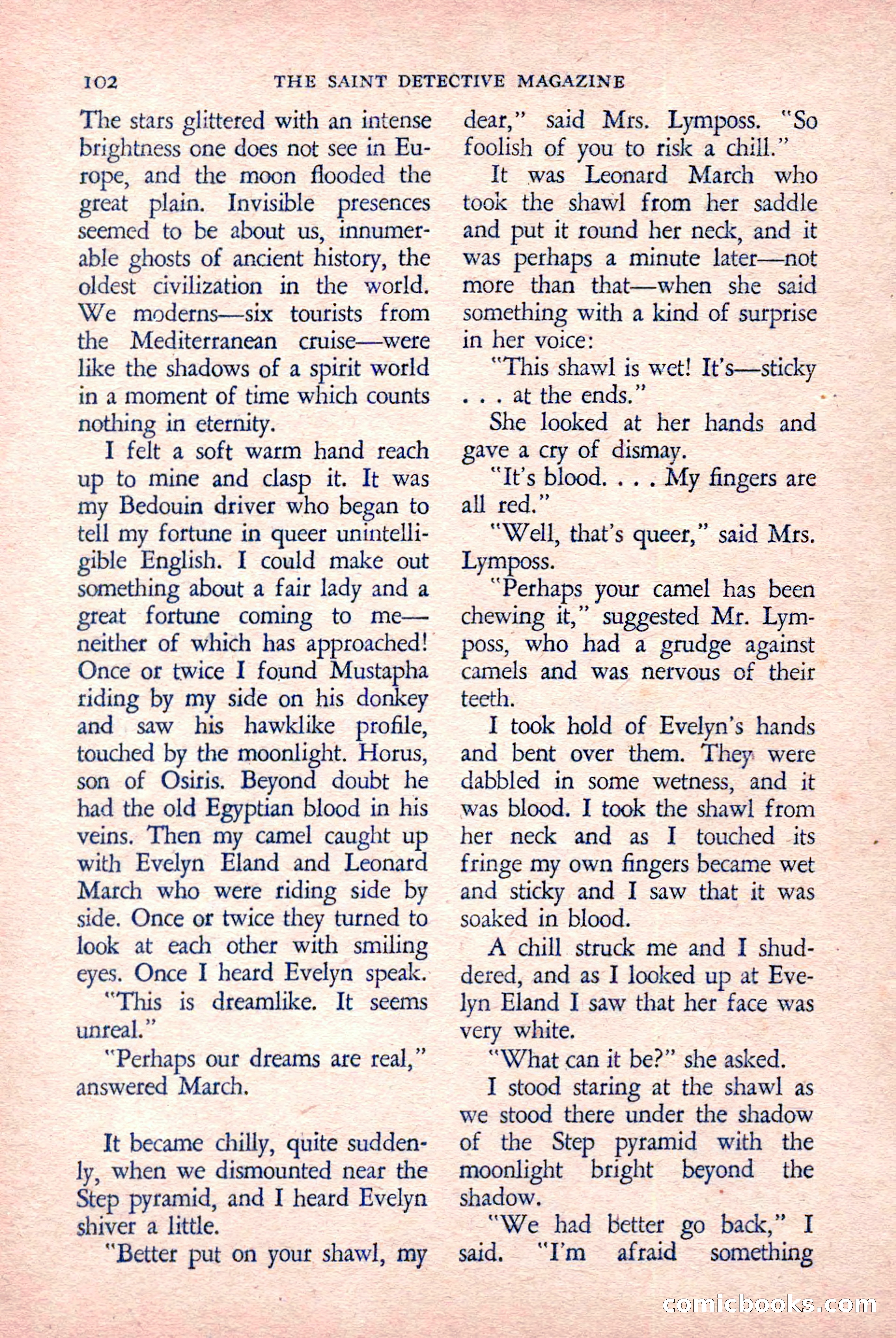 The Saint Detective Magazine, March 1958 — page 104 of 132
