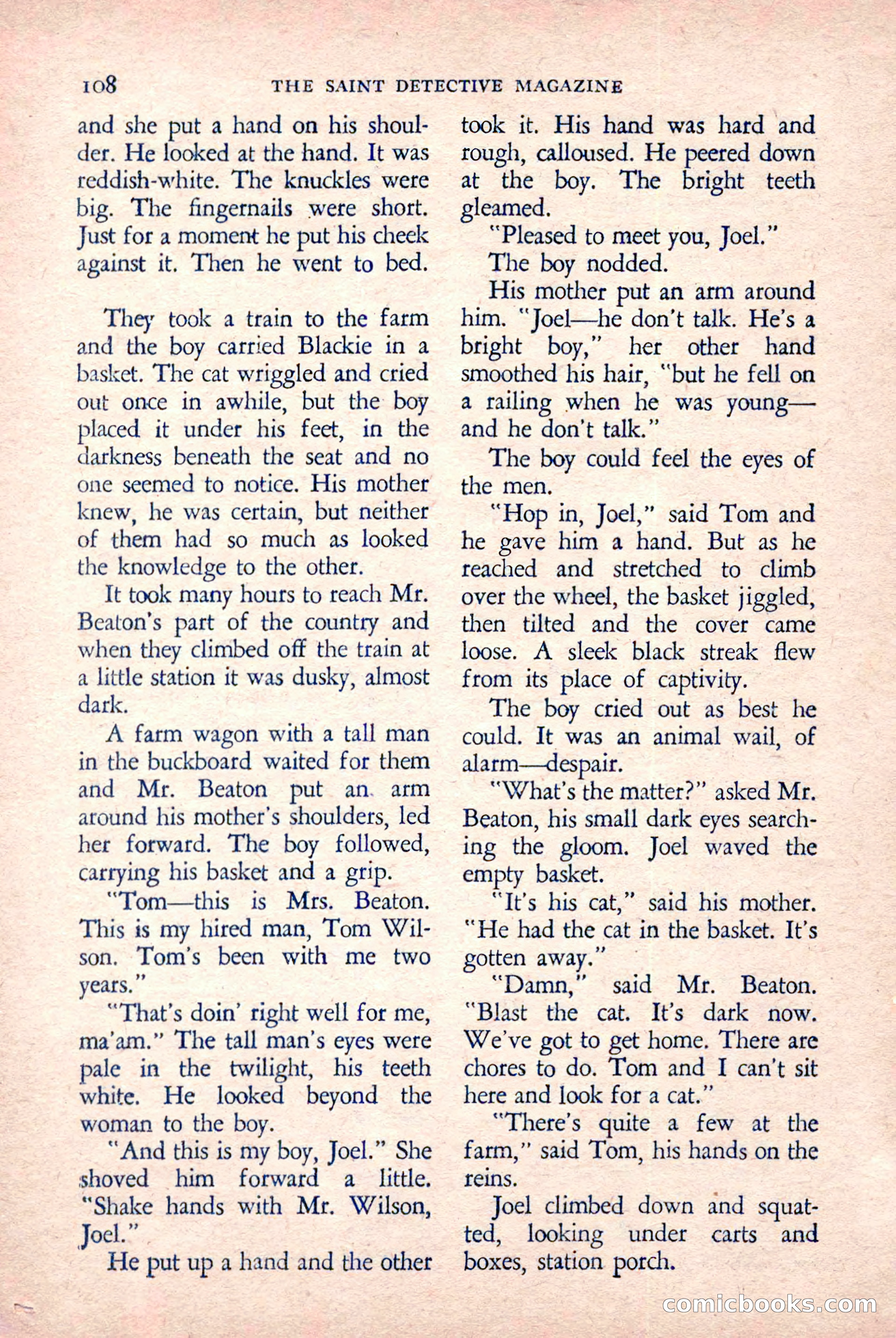 The Saint Detective Magazine, March 1958 — page 110 of 132
