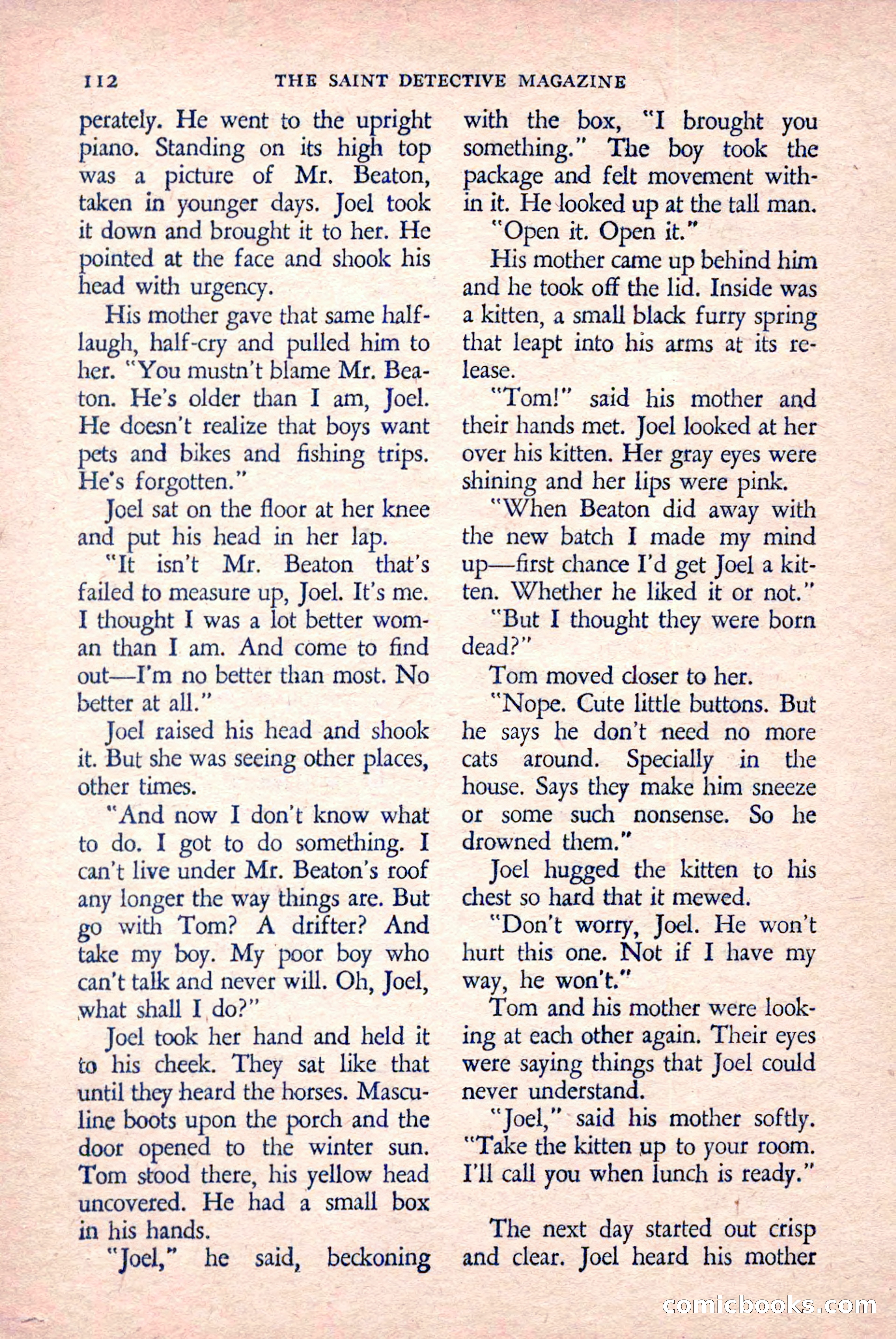 The Saint Detective Magazine, March 1958 — page 114 of 132