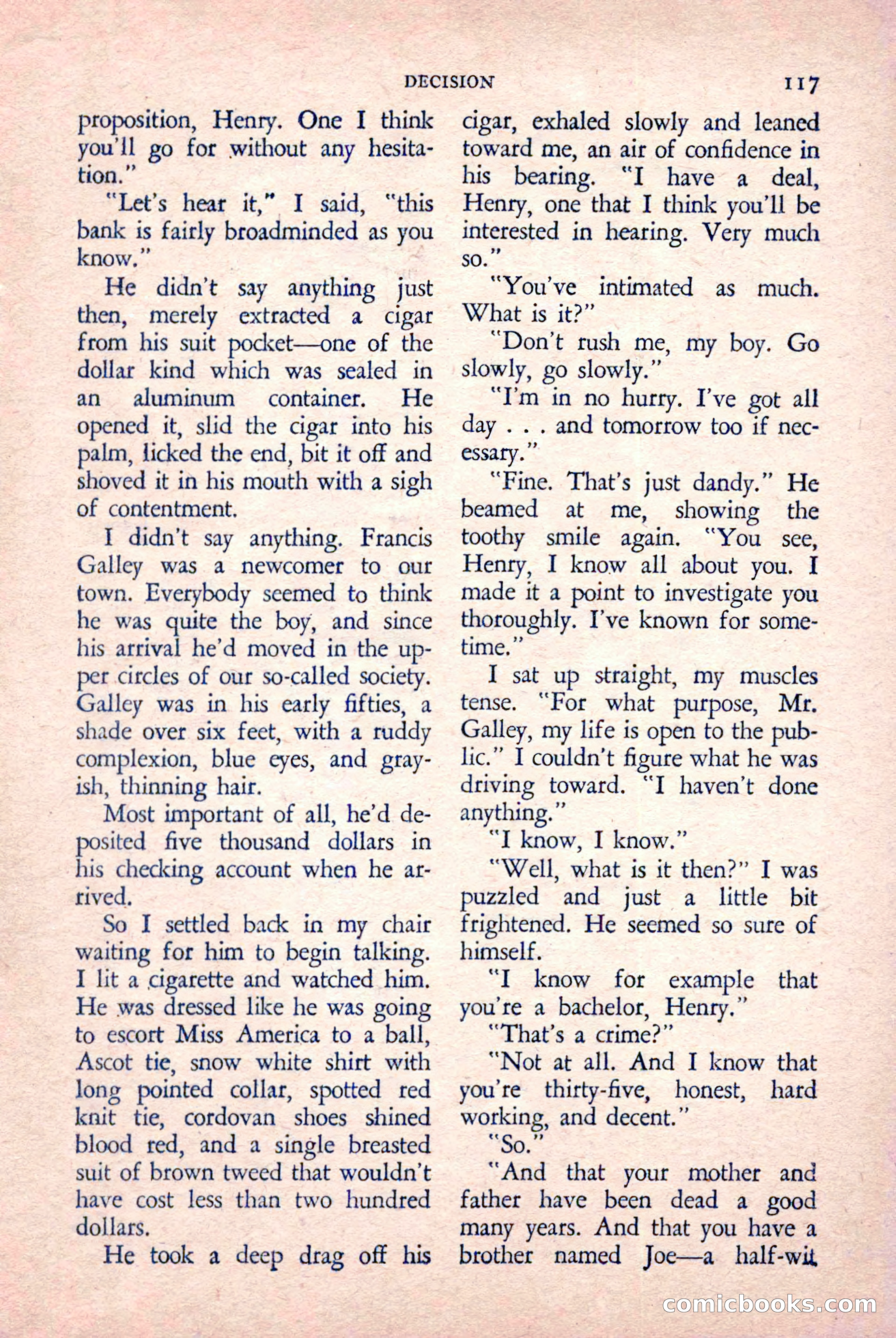 The Saint Detective Magazine, March 1958 — page 119 of 132