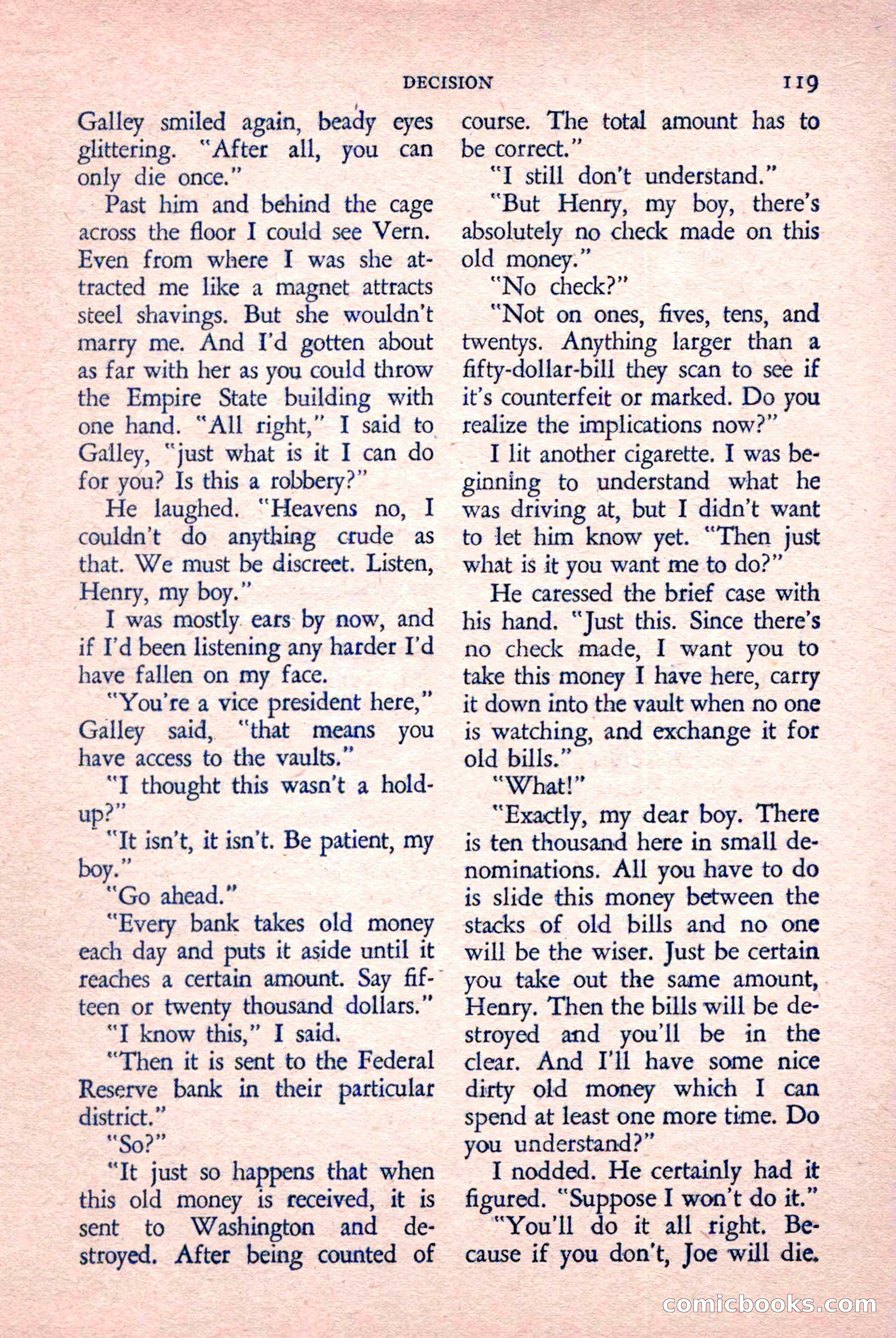The Saint Detective Magazine, March 1958 — page 121 of 132
