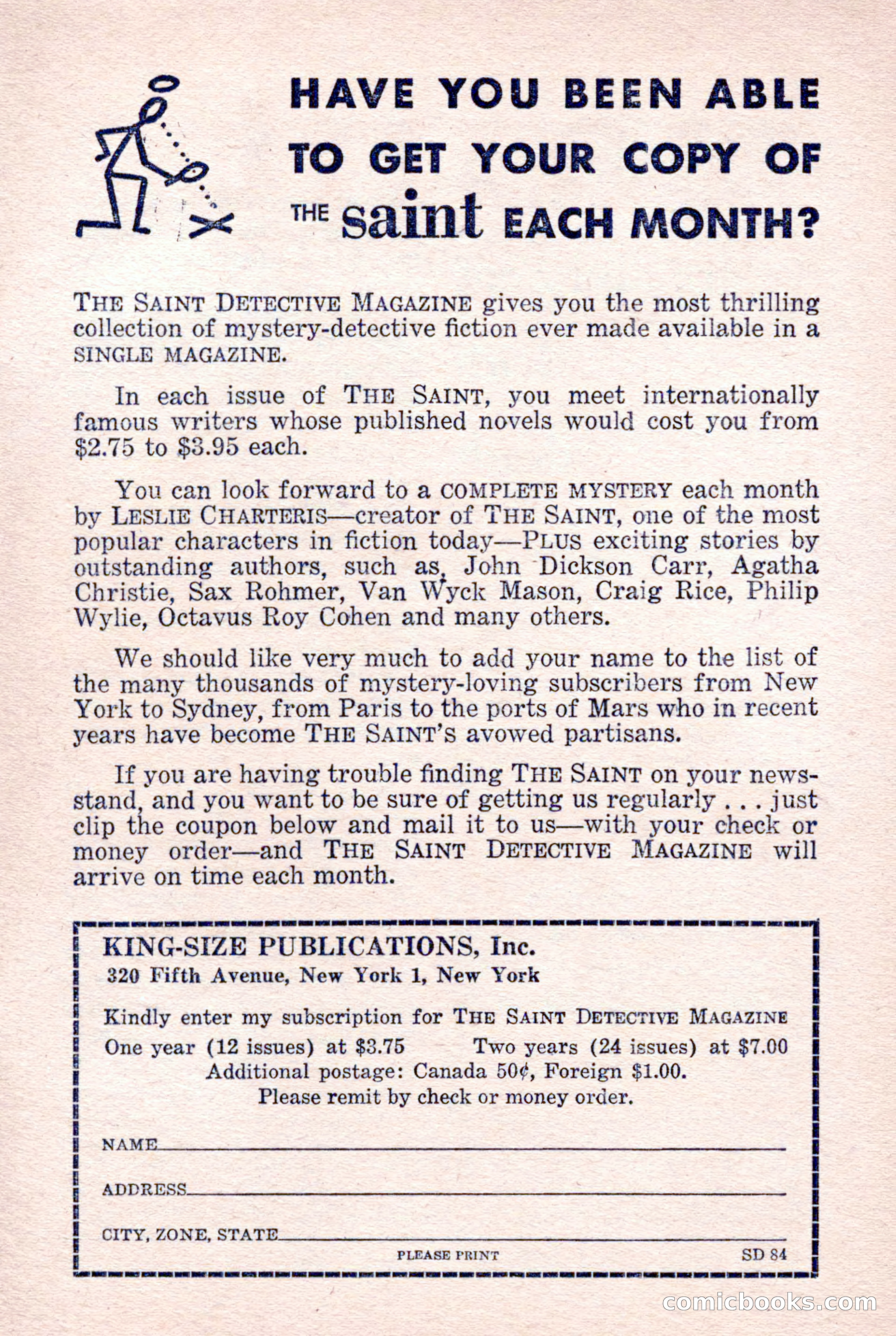 The Saint Detective Magazine, April 1958 — page 5 of 132