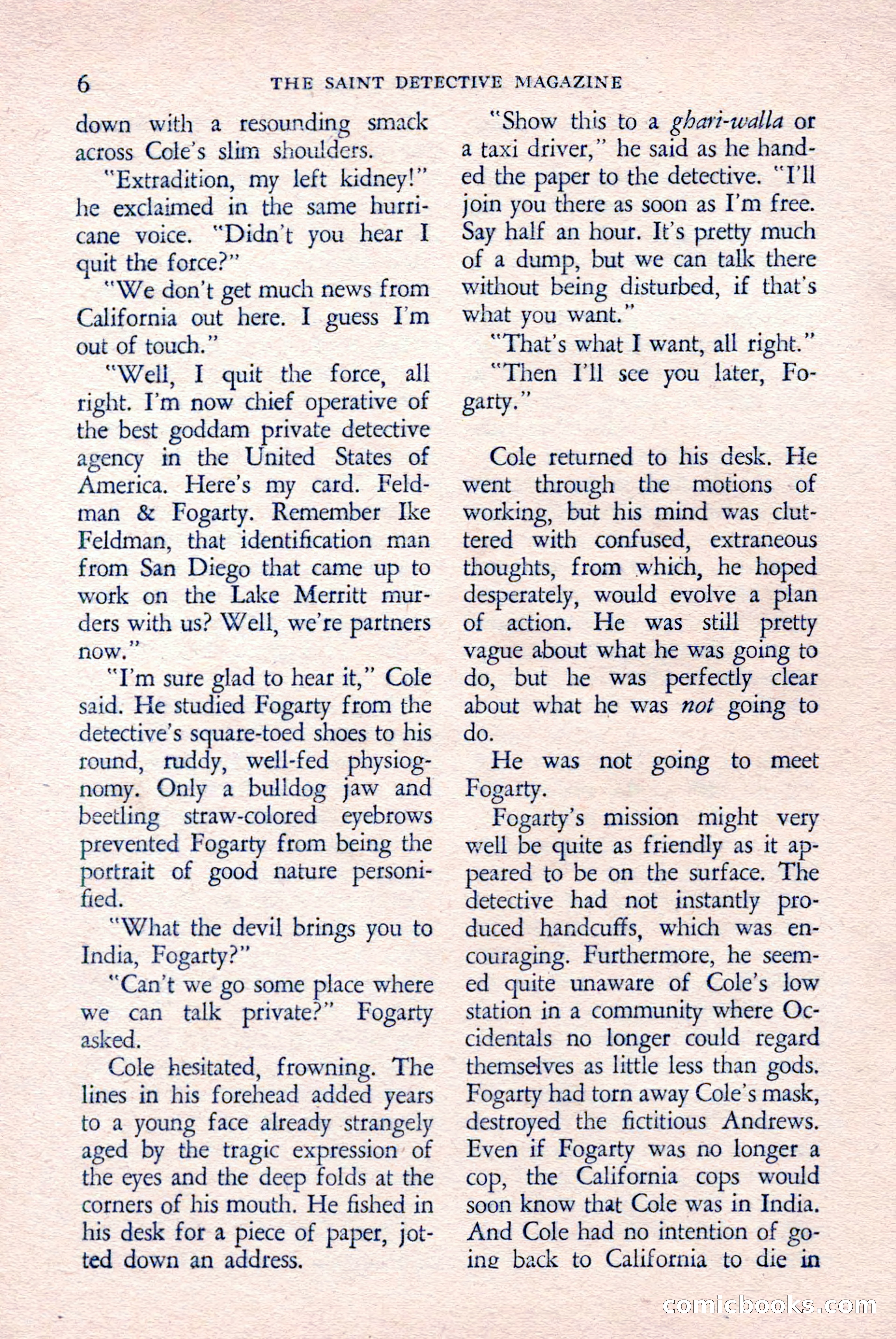The Saint Detective Magazine, April 1958 — page 8 of 132