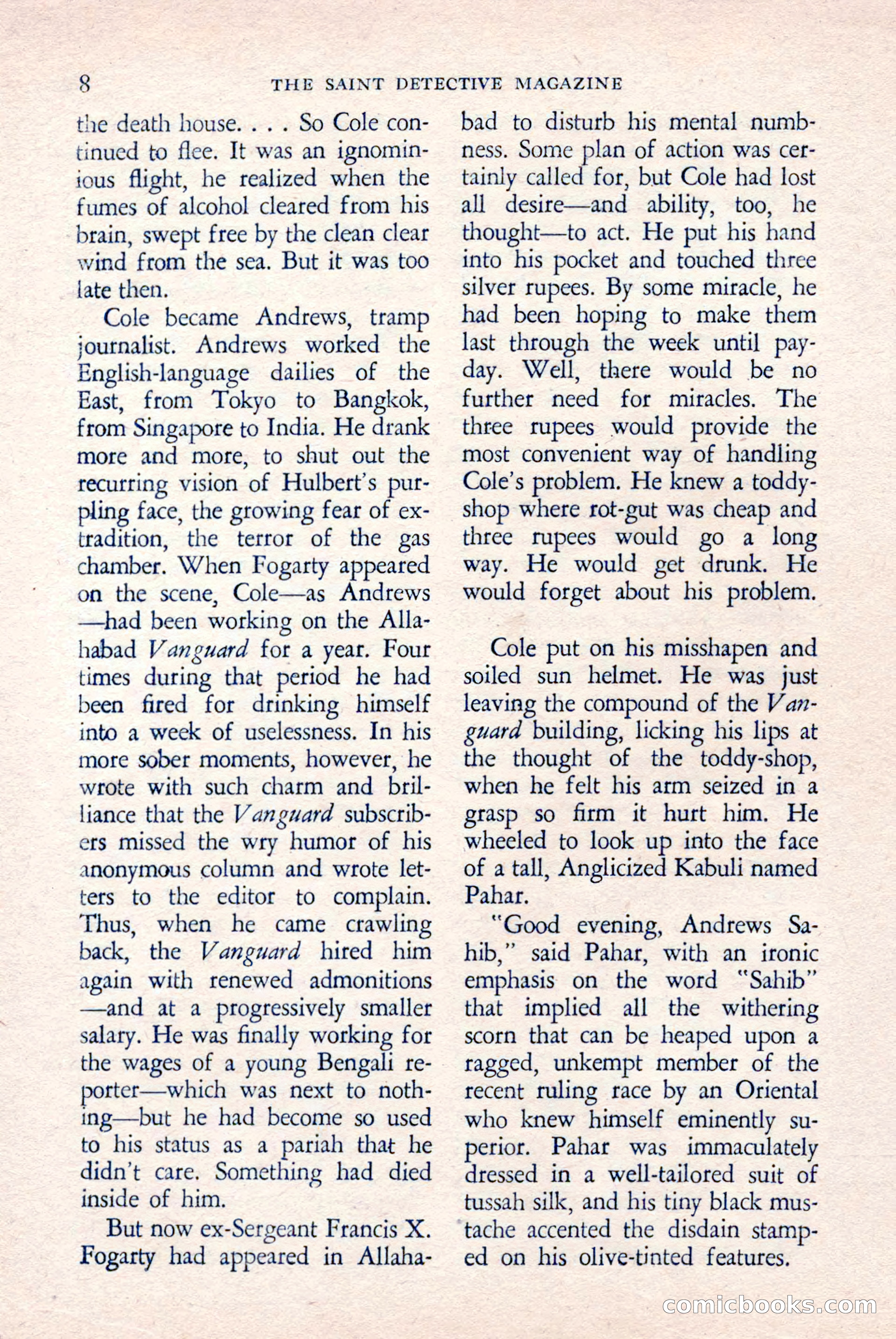 The Saint Detective Magazine, April 1958 — page 10 of 132