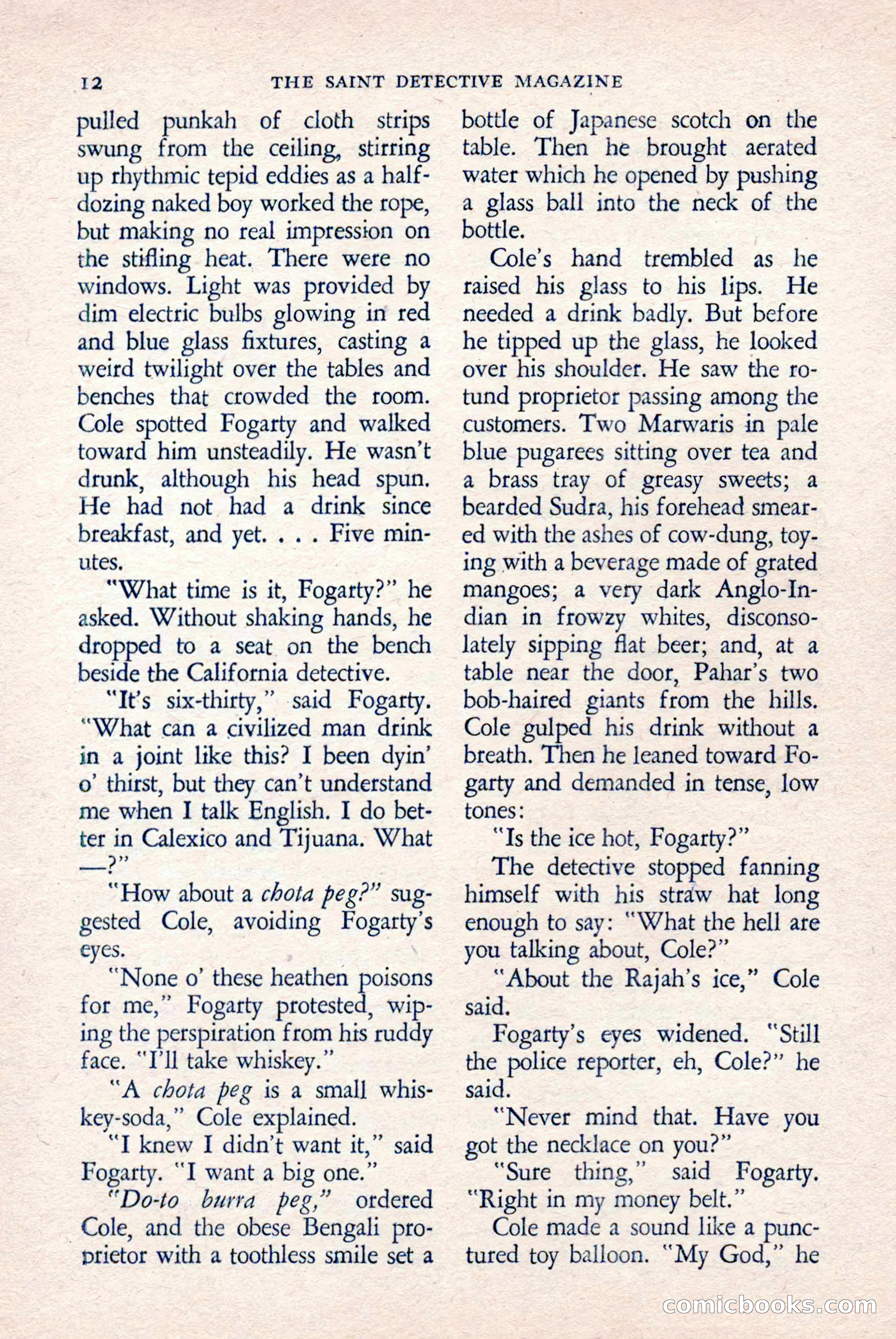 The Saint Detective Magazine, April 1958 — page 14 of 132