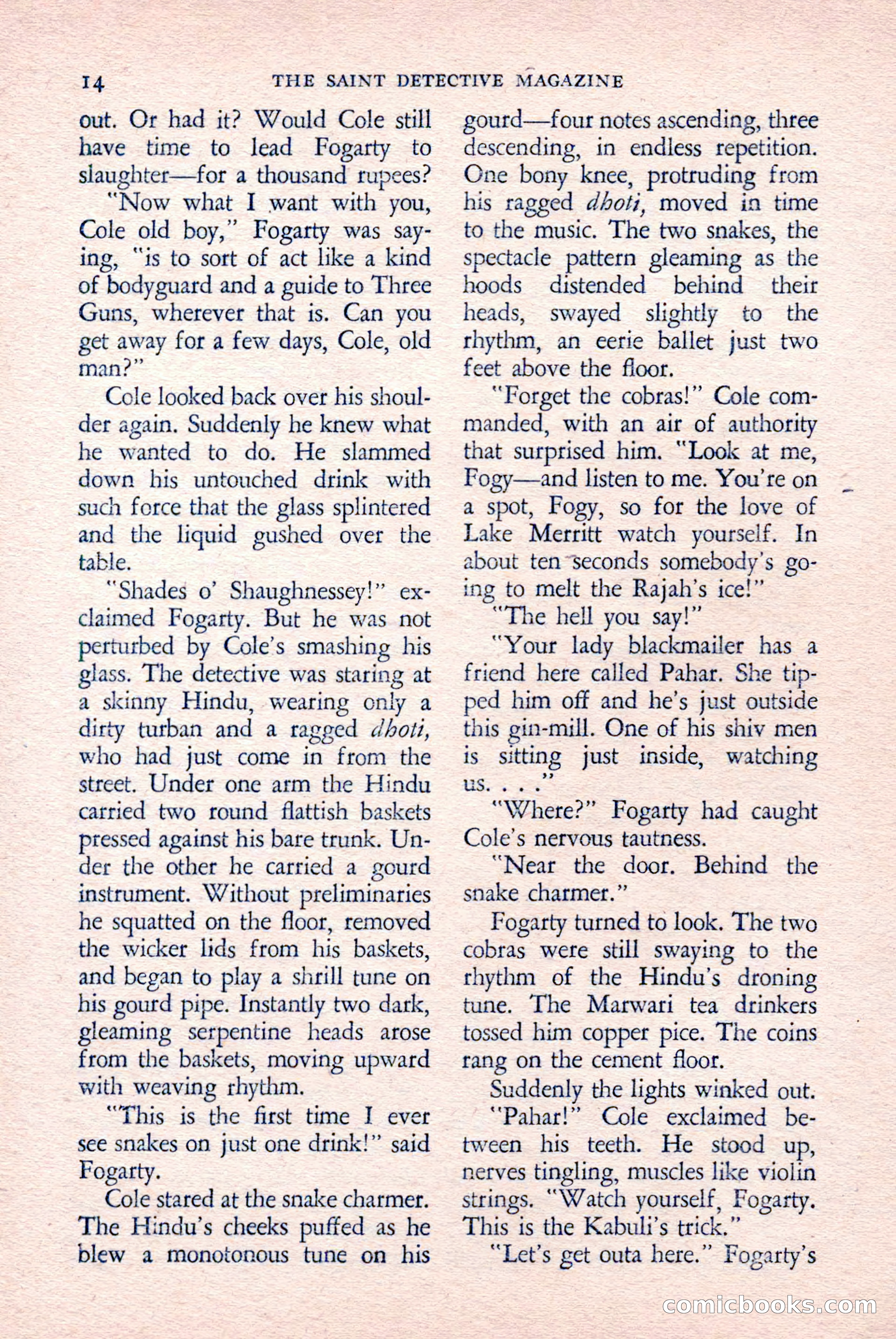 The Saint Detective Magazine, April 1958 — page 16 of 132