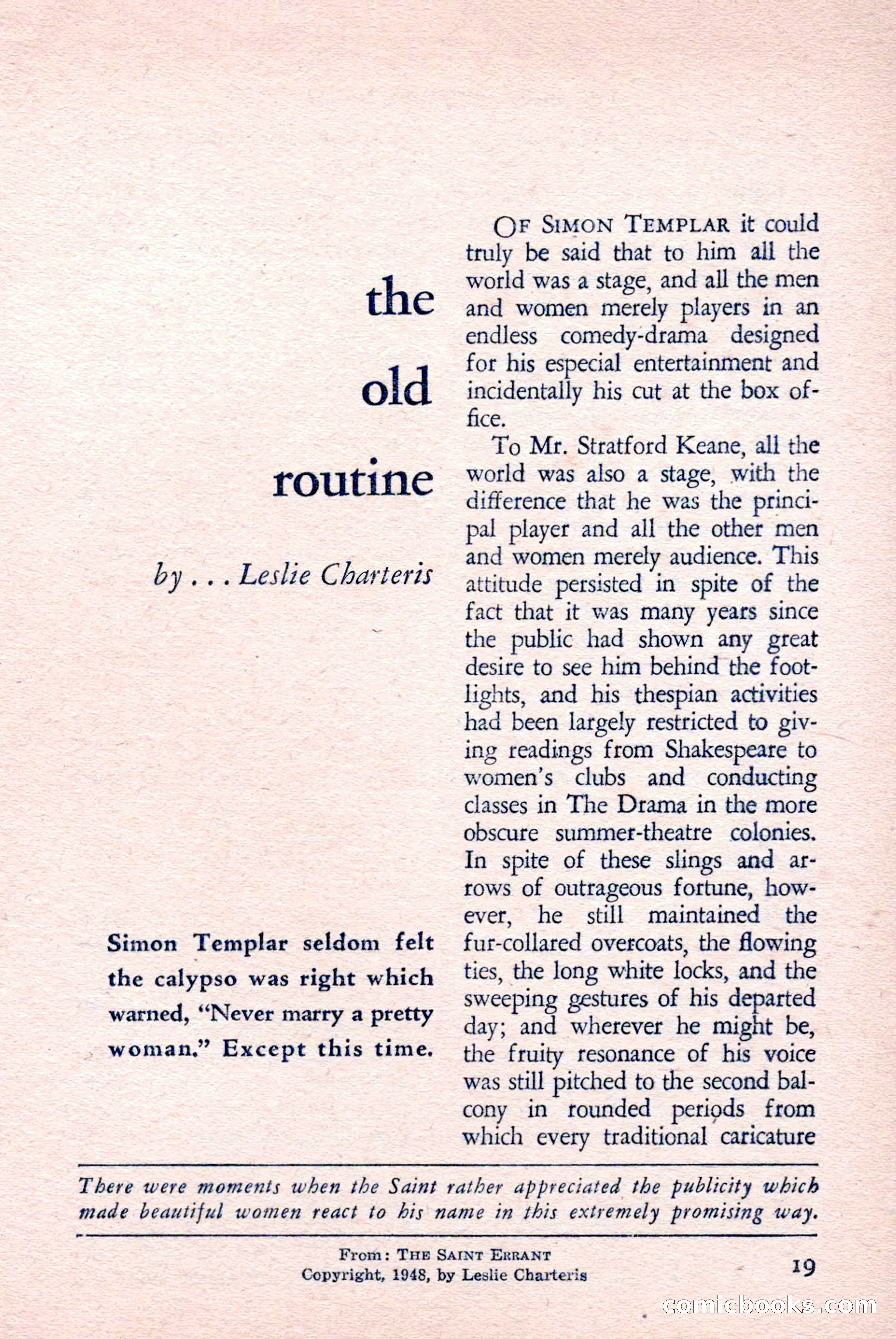 The Saint Detective Magazine, April 1958 — page 21 of 132