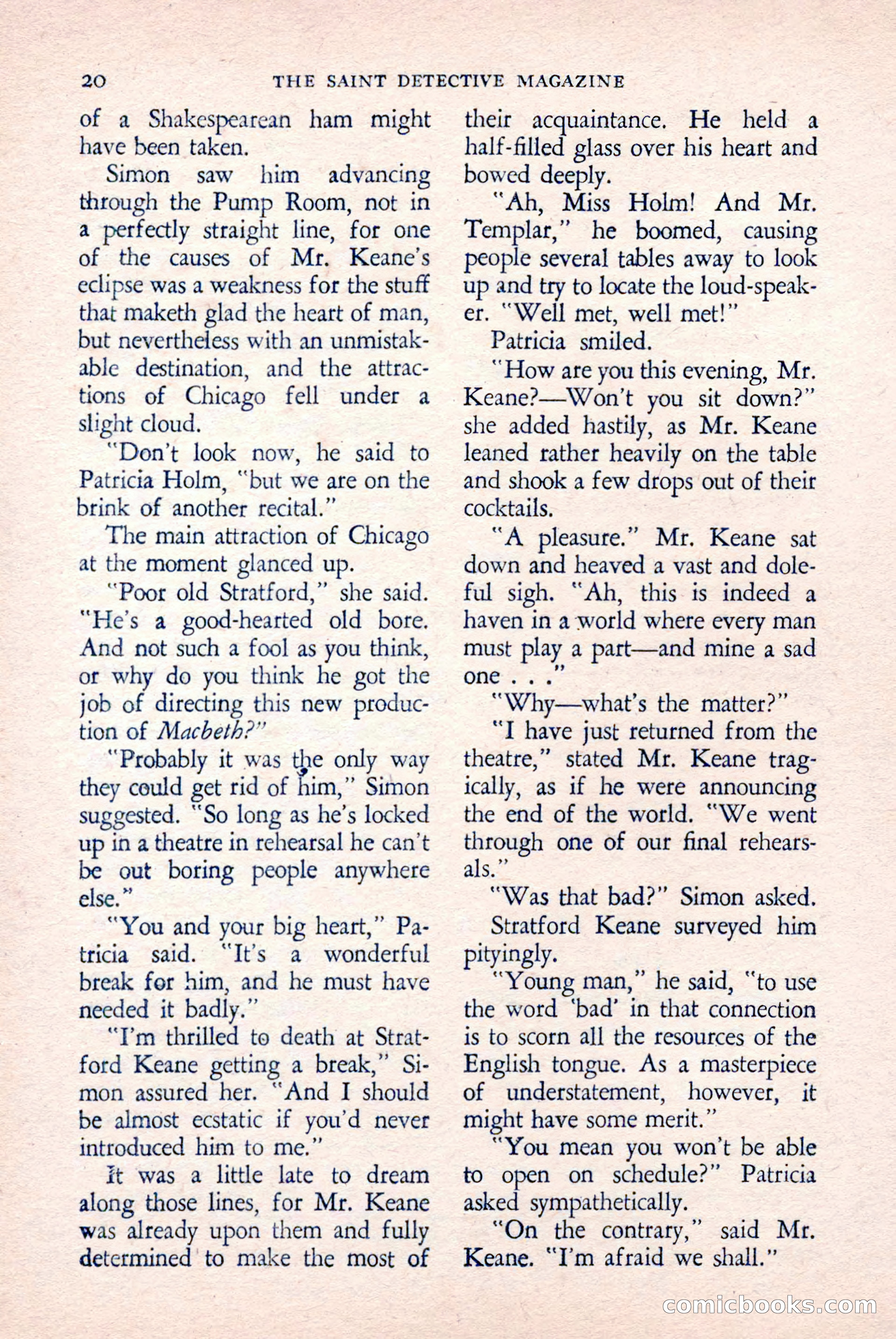 The Saint Detective Magazine, April 1958 — page 22 of 132