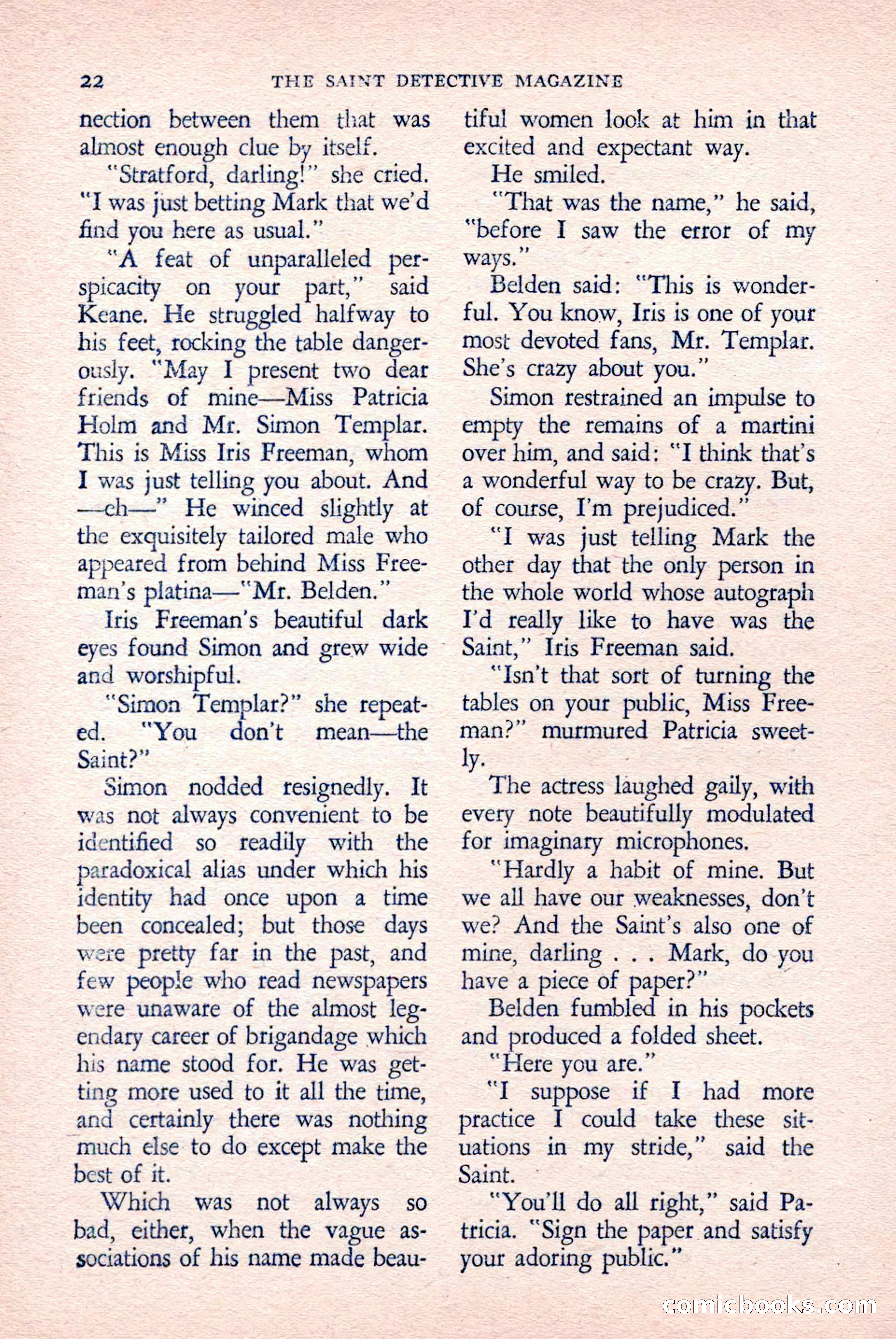 The Saint Detective Magazine, April 1958 — page 24 of 132