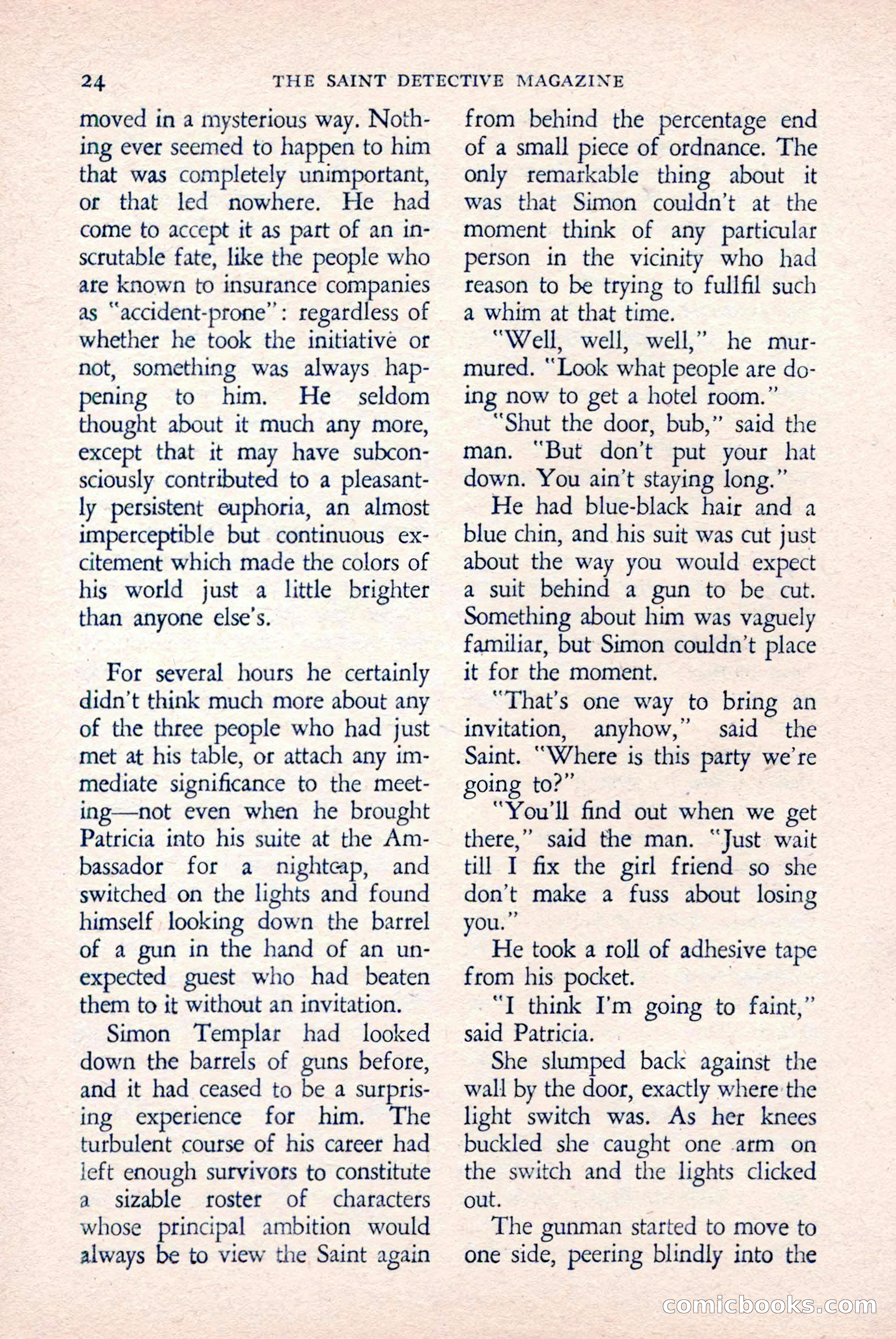 The Saint Detective Magazine, April 1958 — page 26 of 132