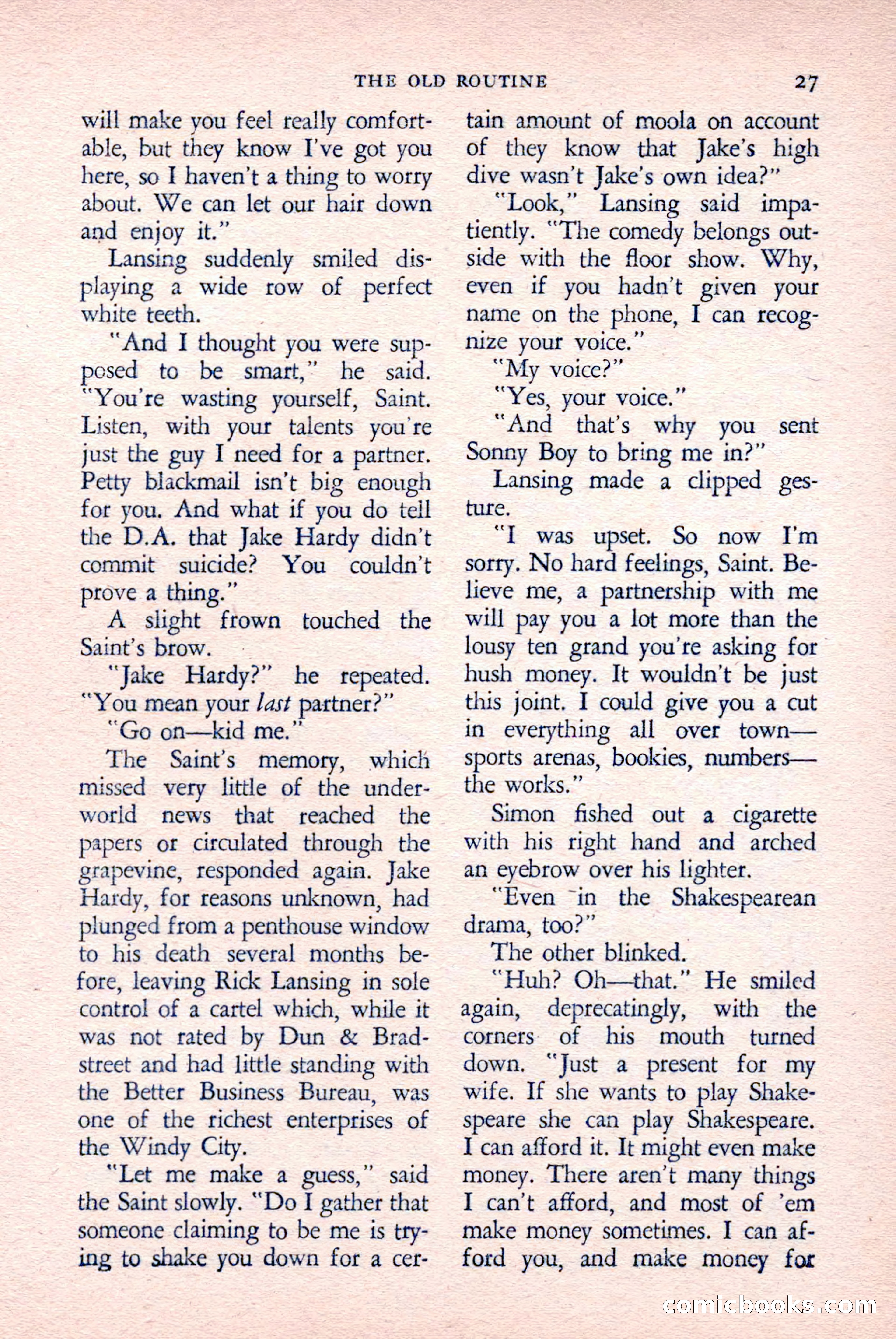 The Saint Detective Magazine, April 1958 — page 29 of 132
