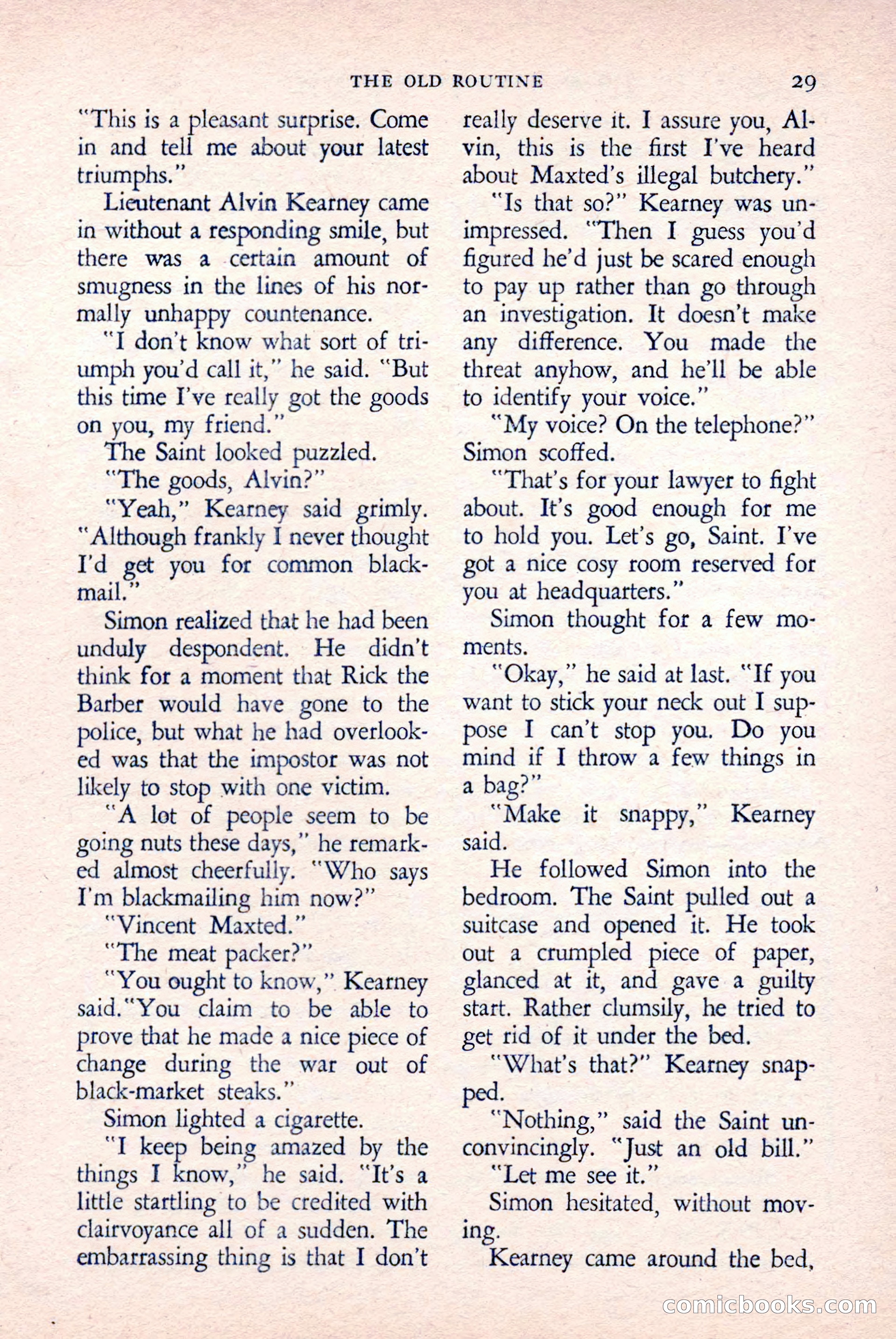 The Saint Detective Magazine, April 1958 — page 31 of 132