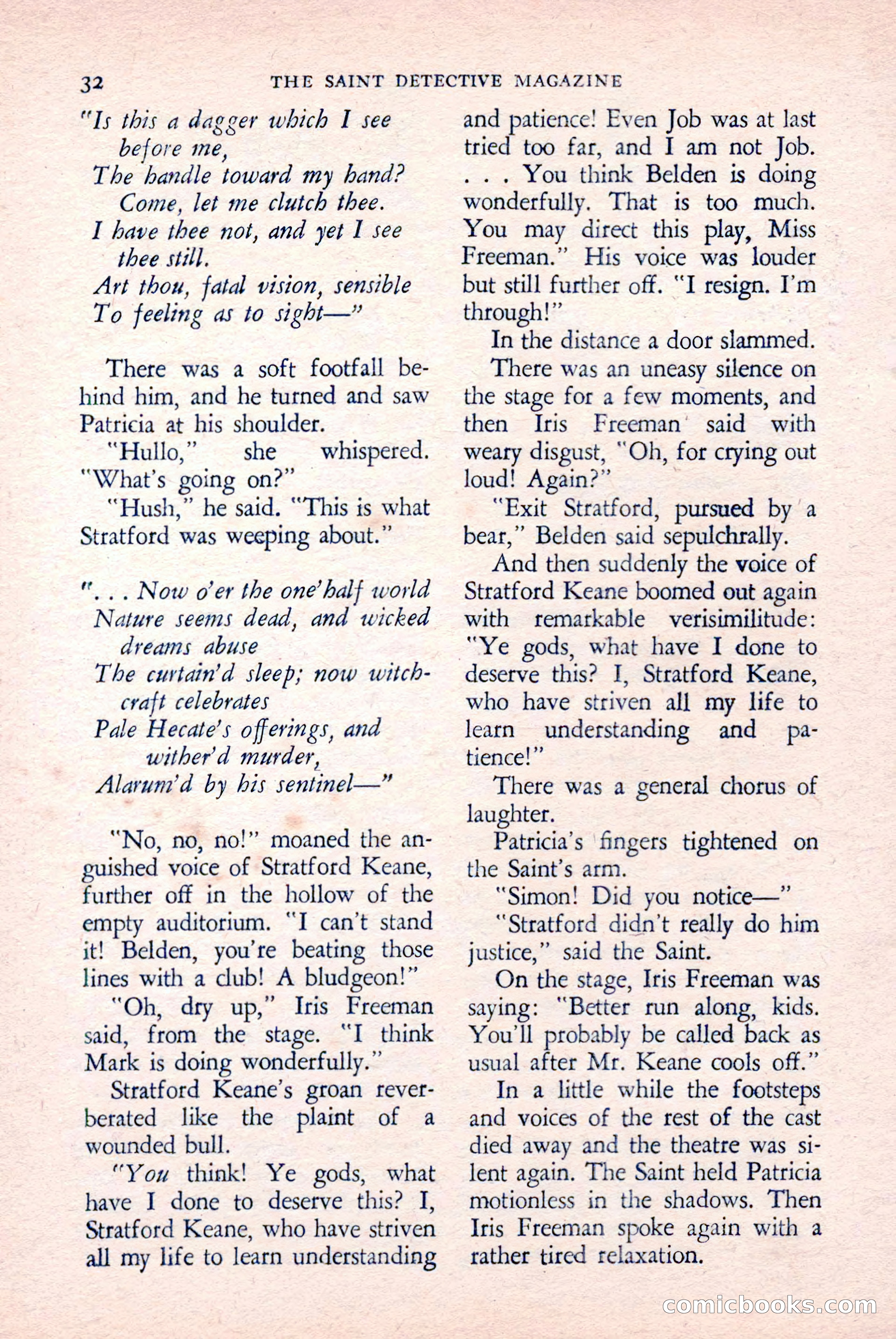 The Saint Detective Magazine, April 1958 — page 34 of 132