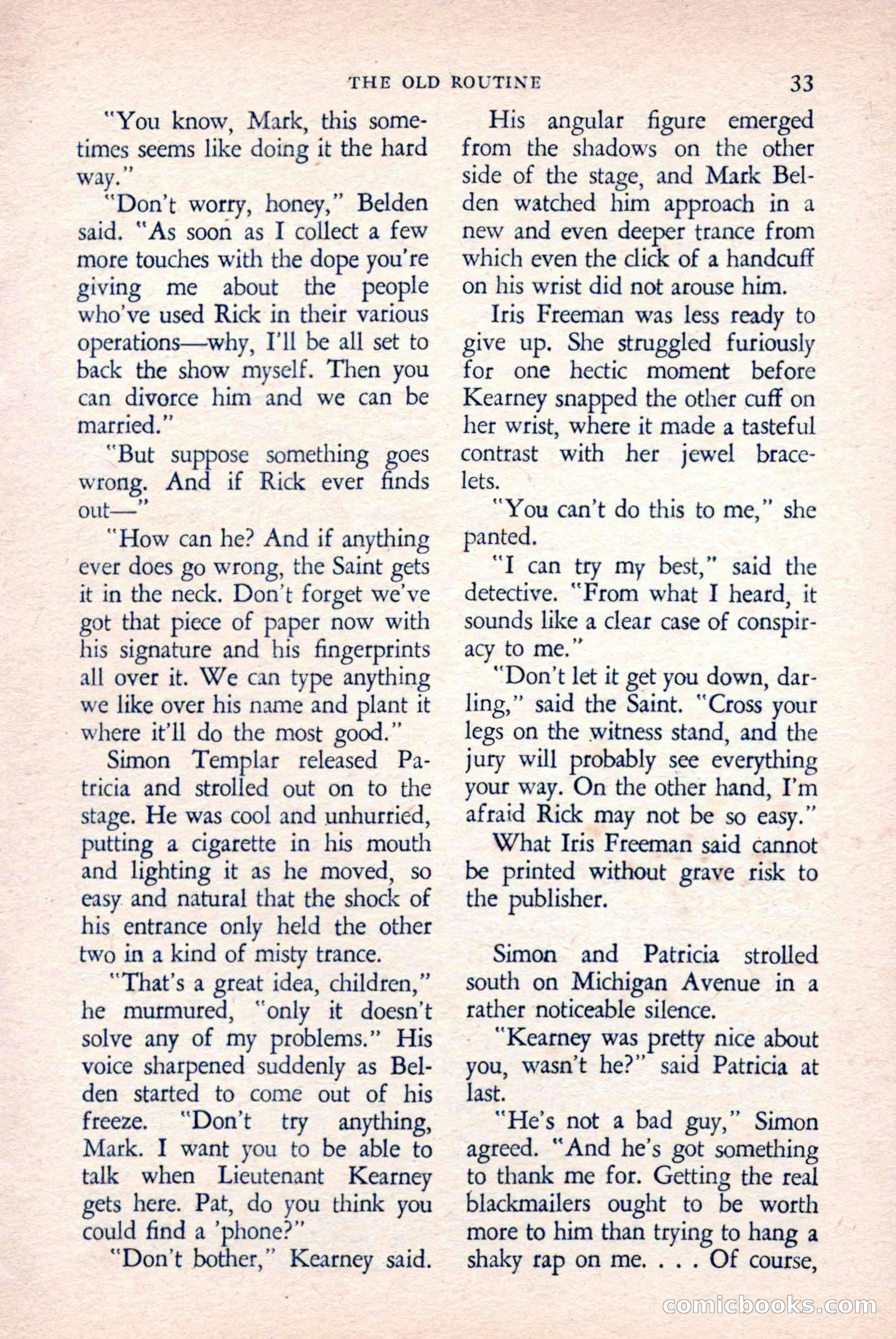 The Saint Detective Magazine, April 1958 — page 35 of 132