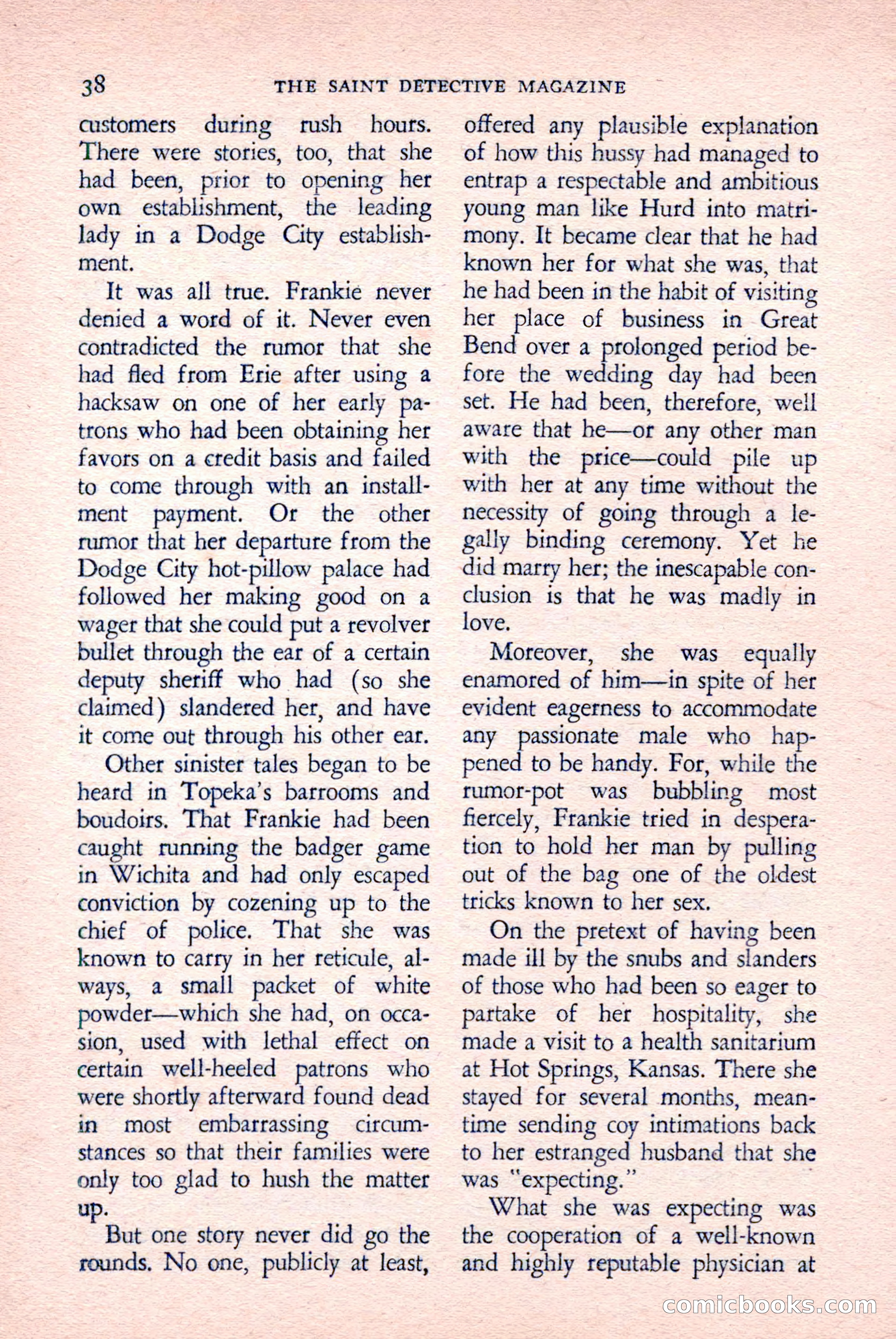 The Saint Detective Magazine, April 1958 — page 40 of 132