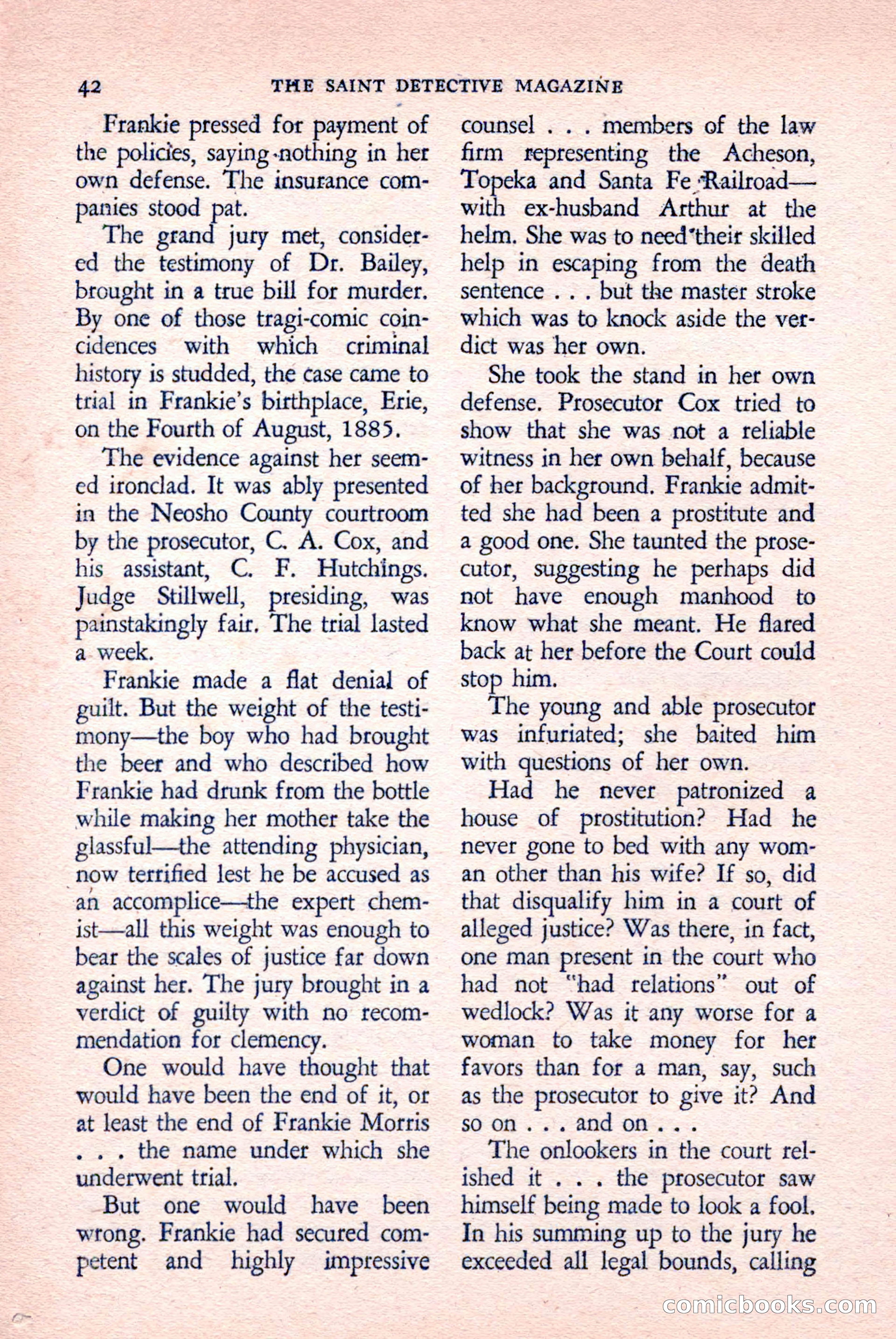 The Saint Detective Magazine, April 1958 — page 44 of 132