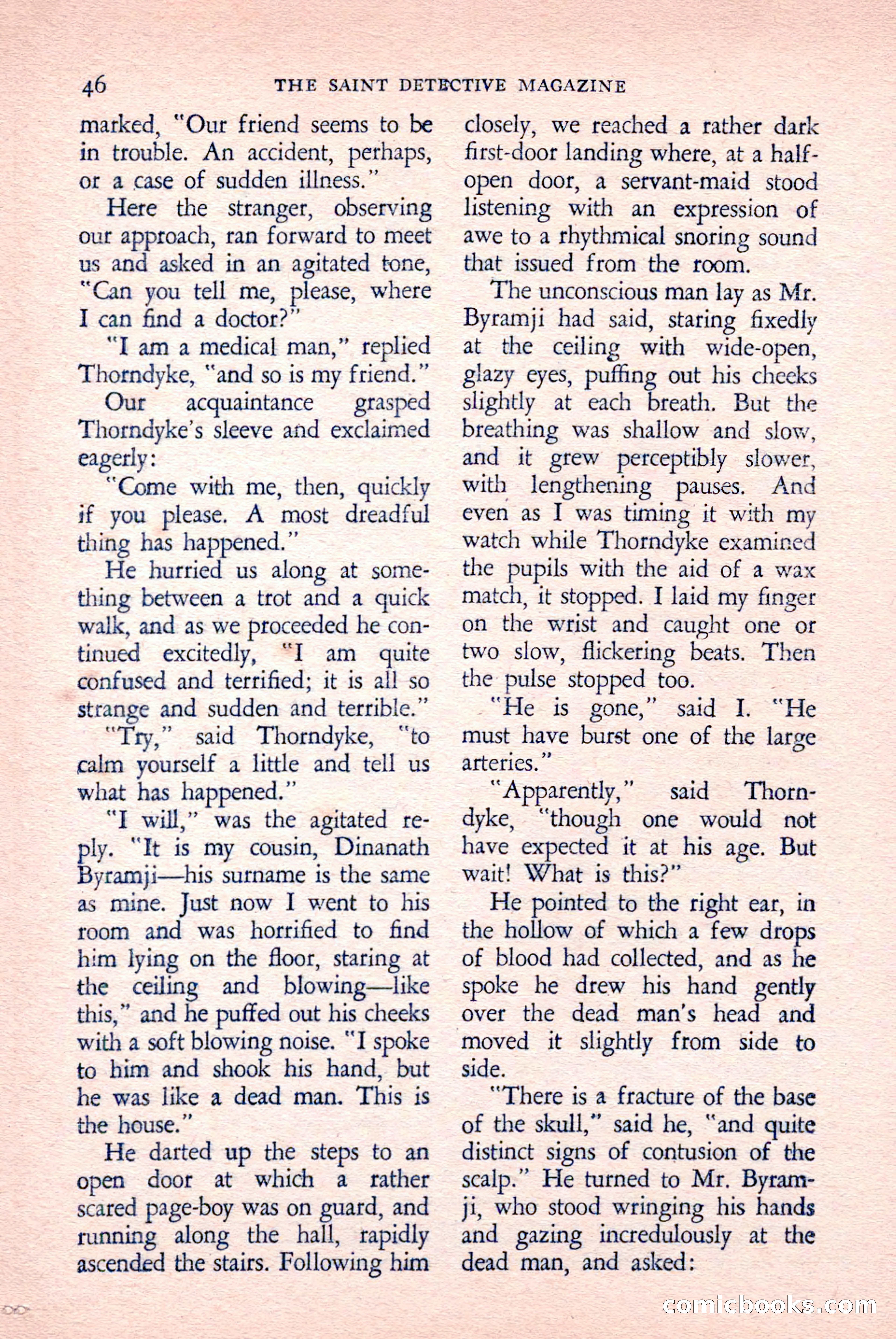 The Saint Detective Magazine, April 1958 — page 48 of 132