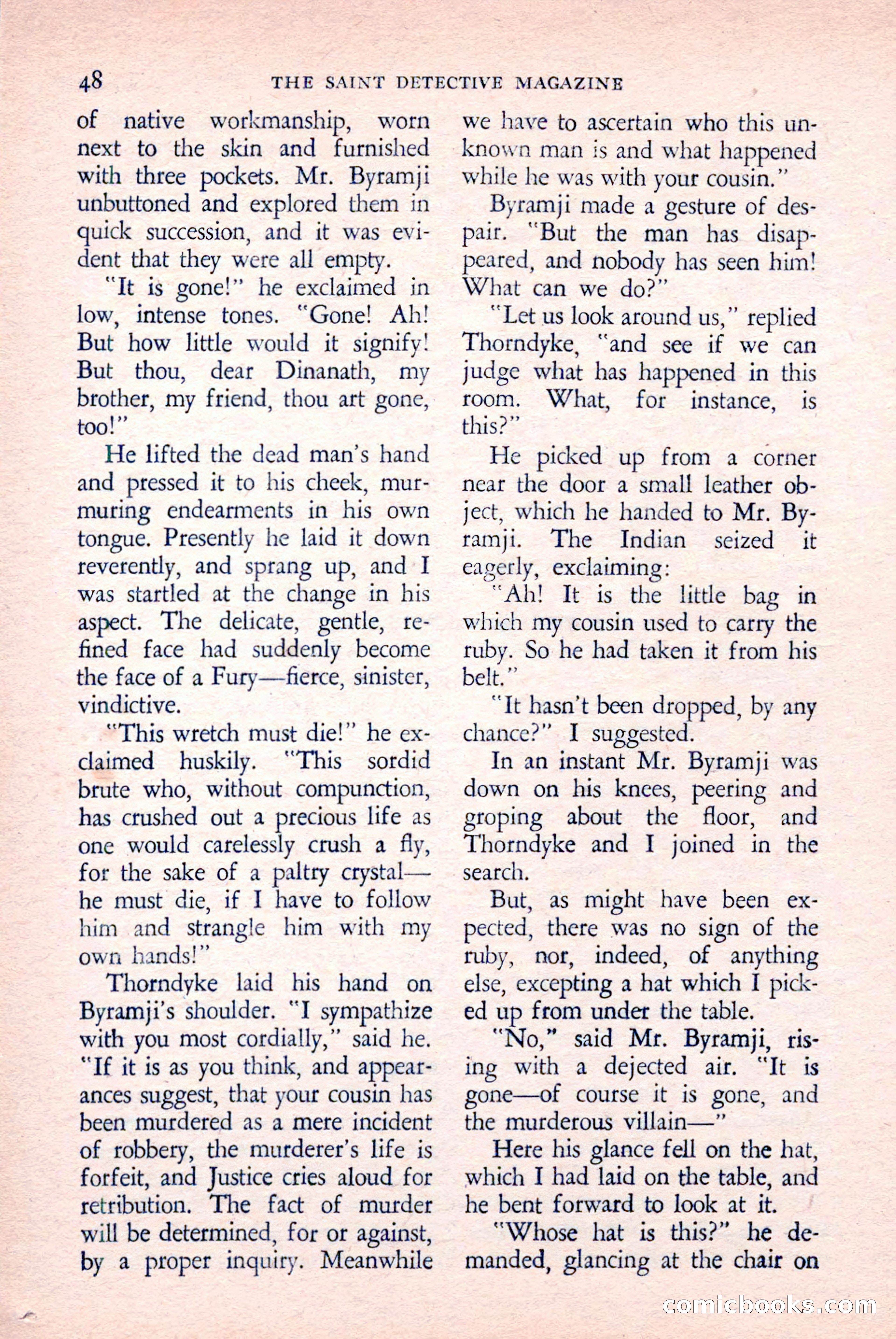 The Saint Detective Magazine, April 1958 — page 50 of 132