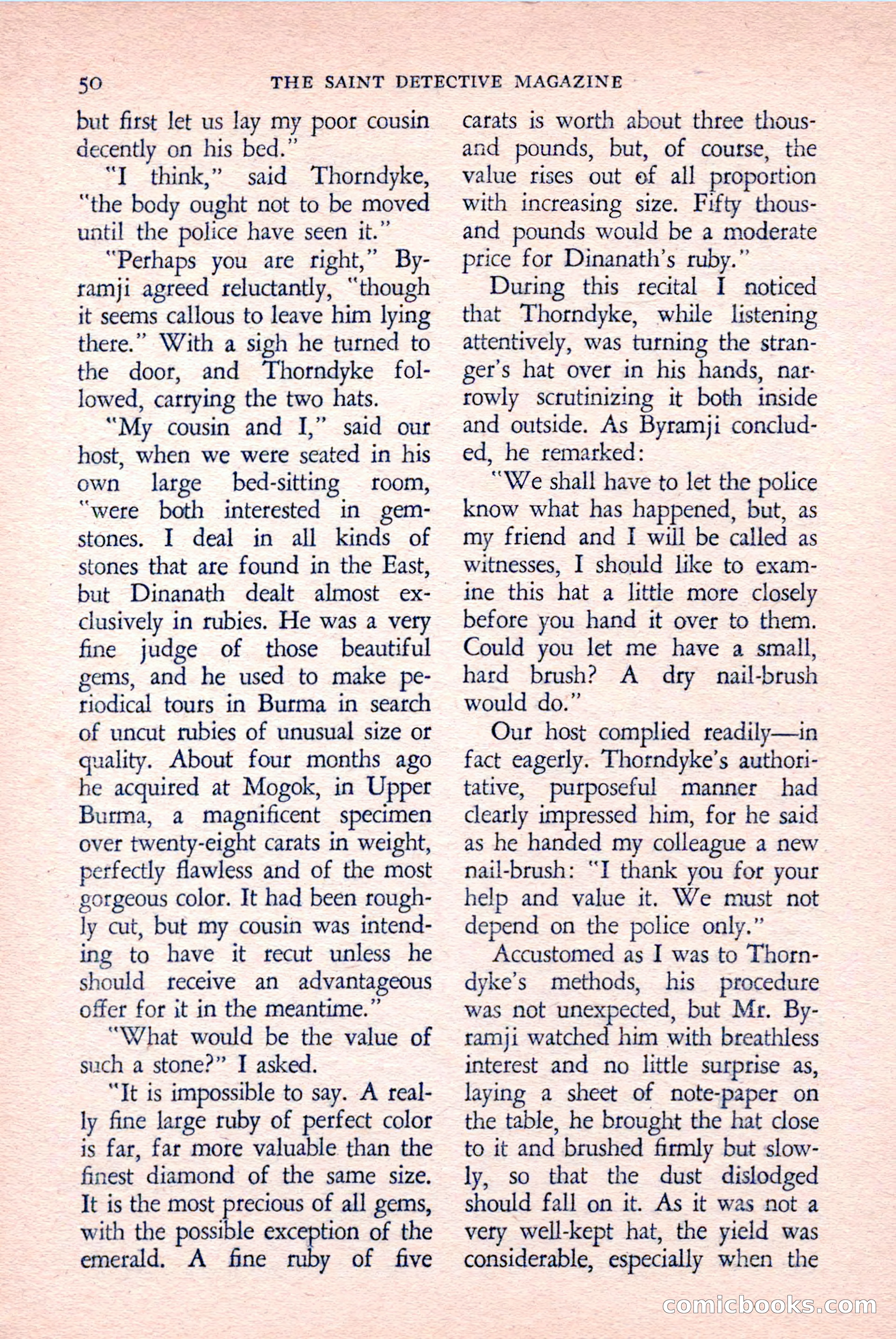 The Saint Detective Magazine, April 1958 — page 52 of 132