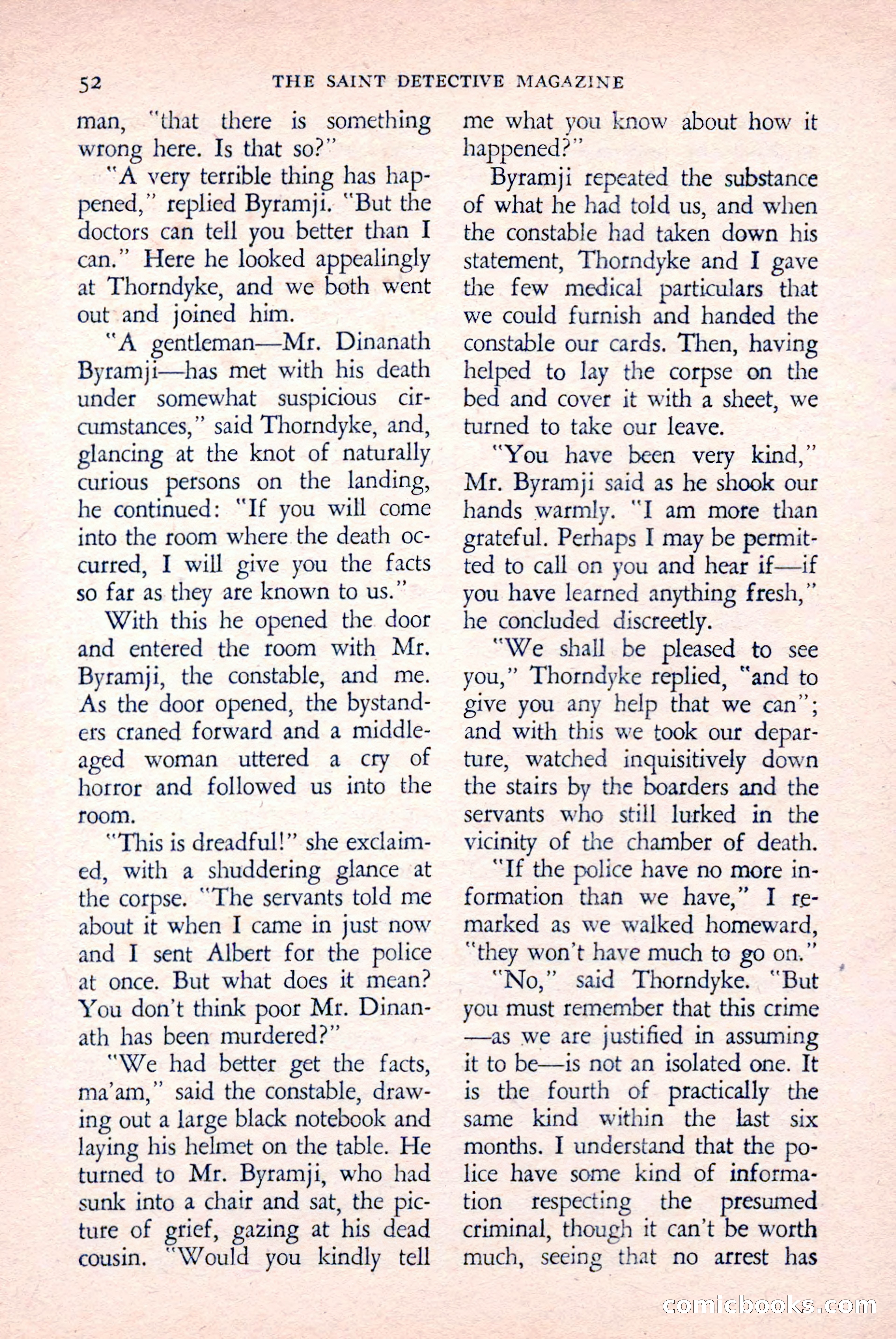 The Saint Detective Magazine, April 1958 — page 54 of 132
