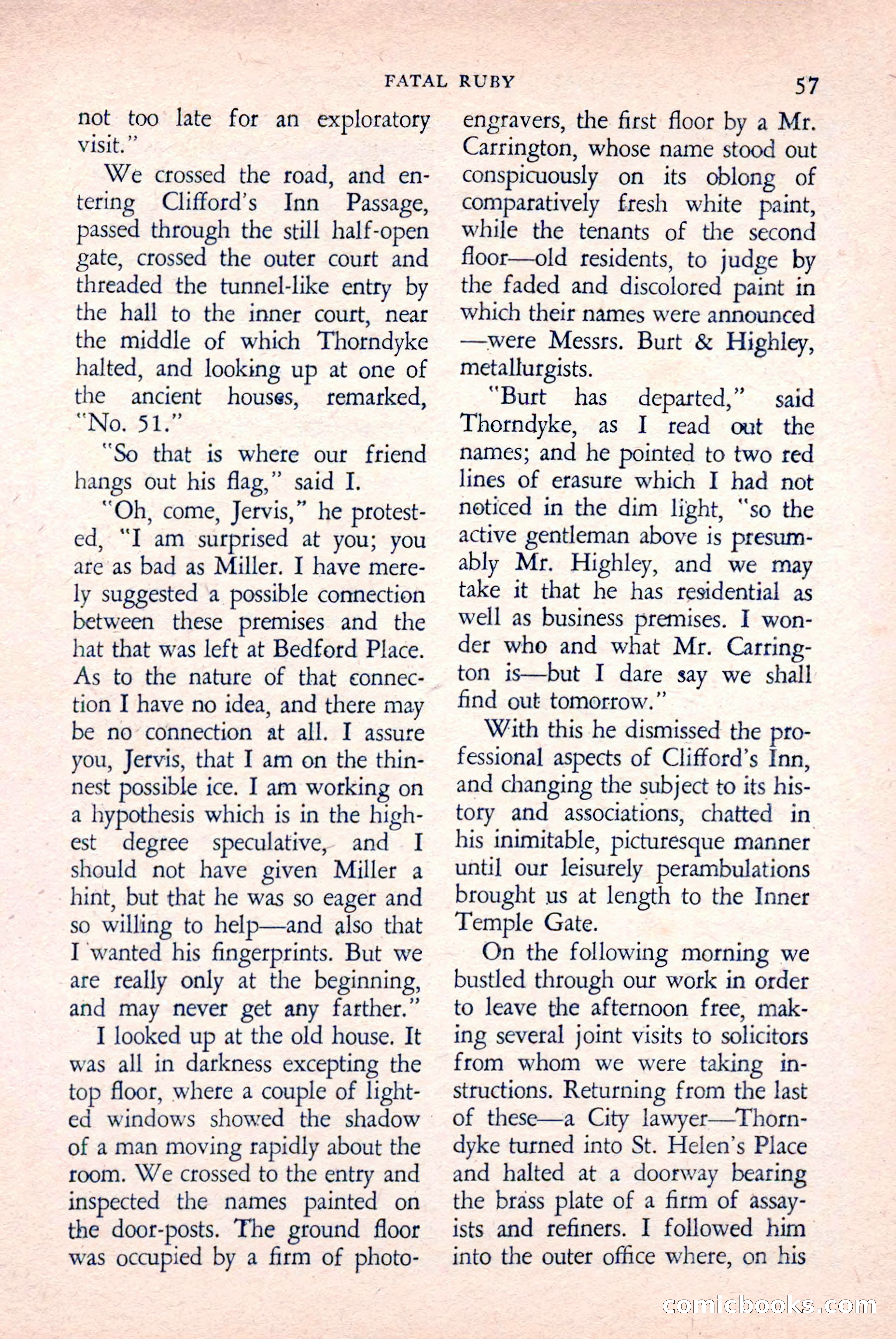The Saint Detective Magazine, April 1958 — page 59 of 132