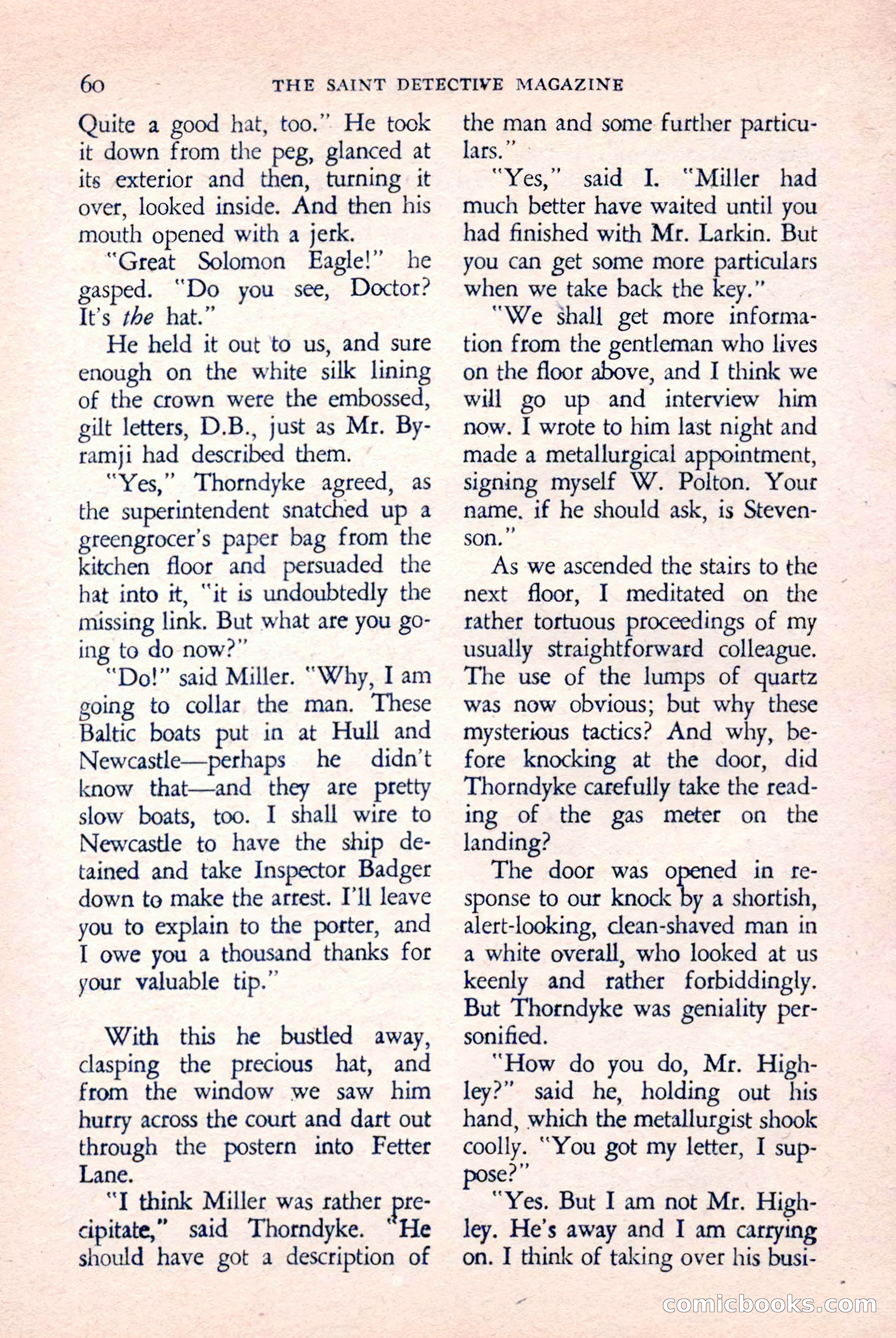The Saint Detective Magazine, April 1958 — page 62 of 132