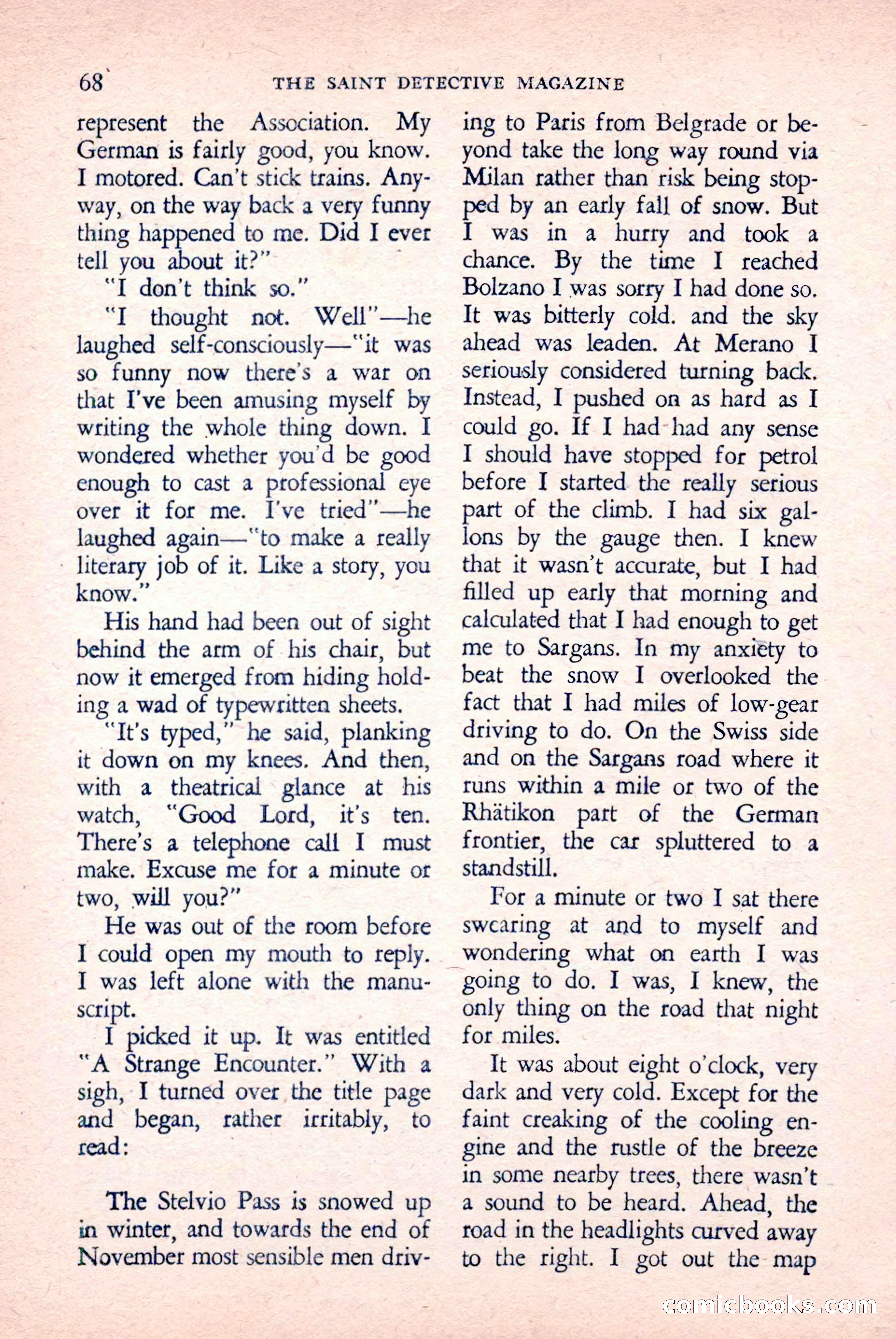 The Saint Detective Magazine, April 1958 — page 70 of 132