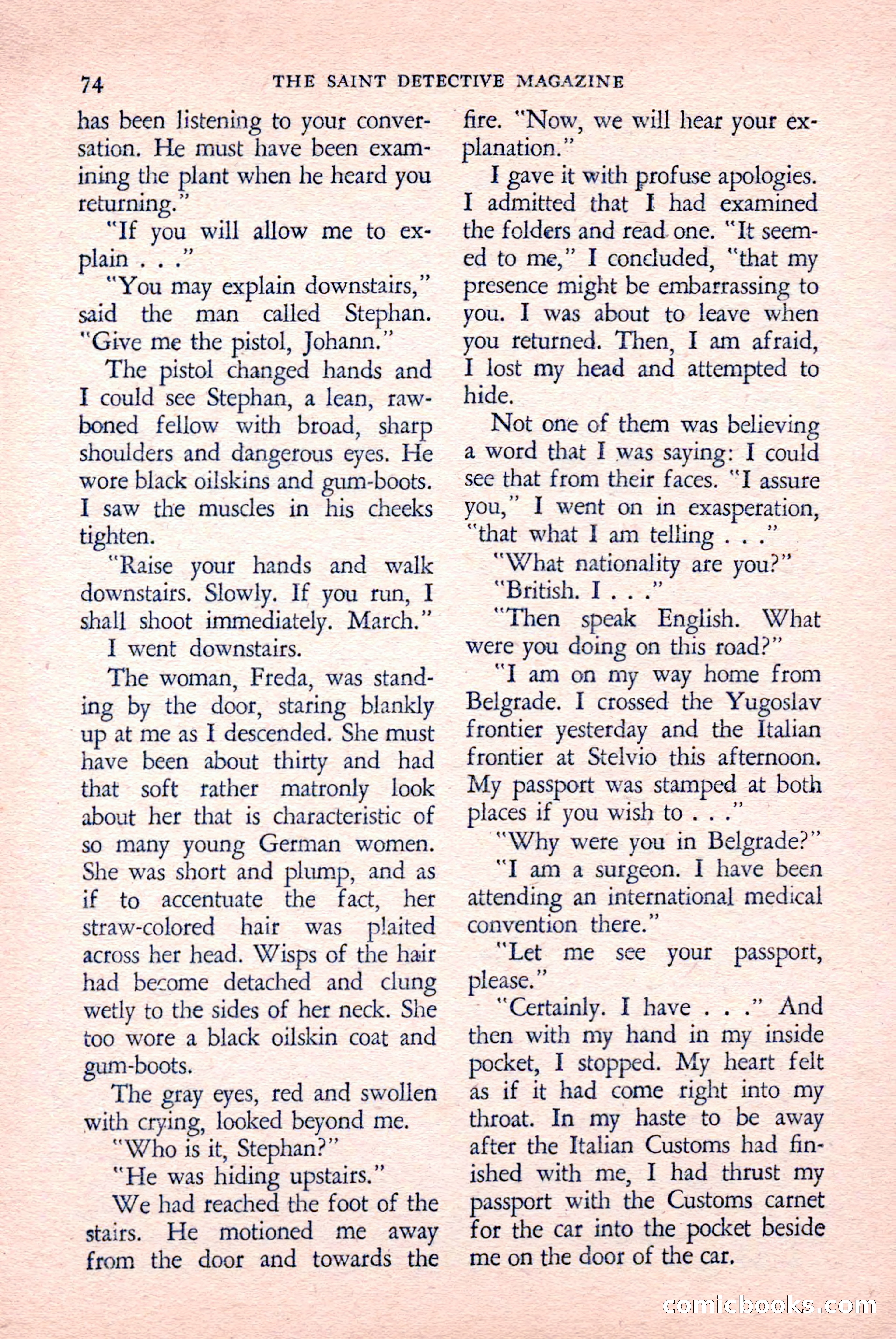 The Saint Detective Magazine, April 1958 — page 76 of 132