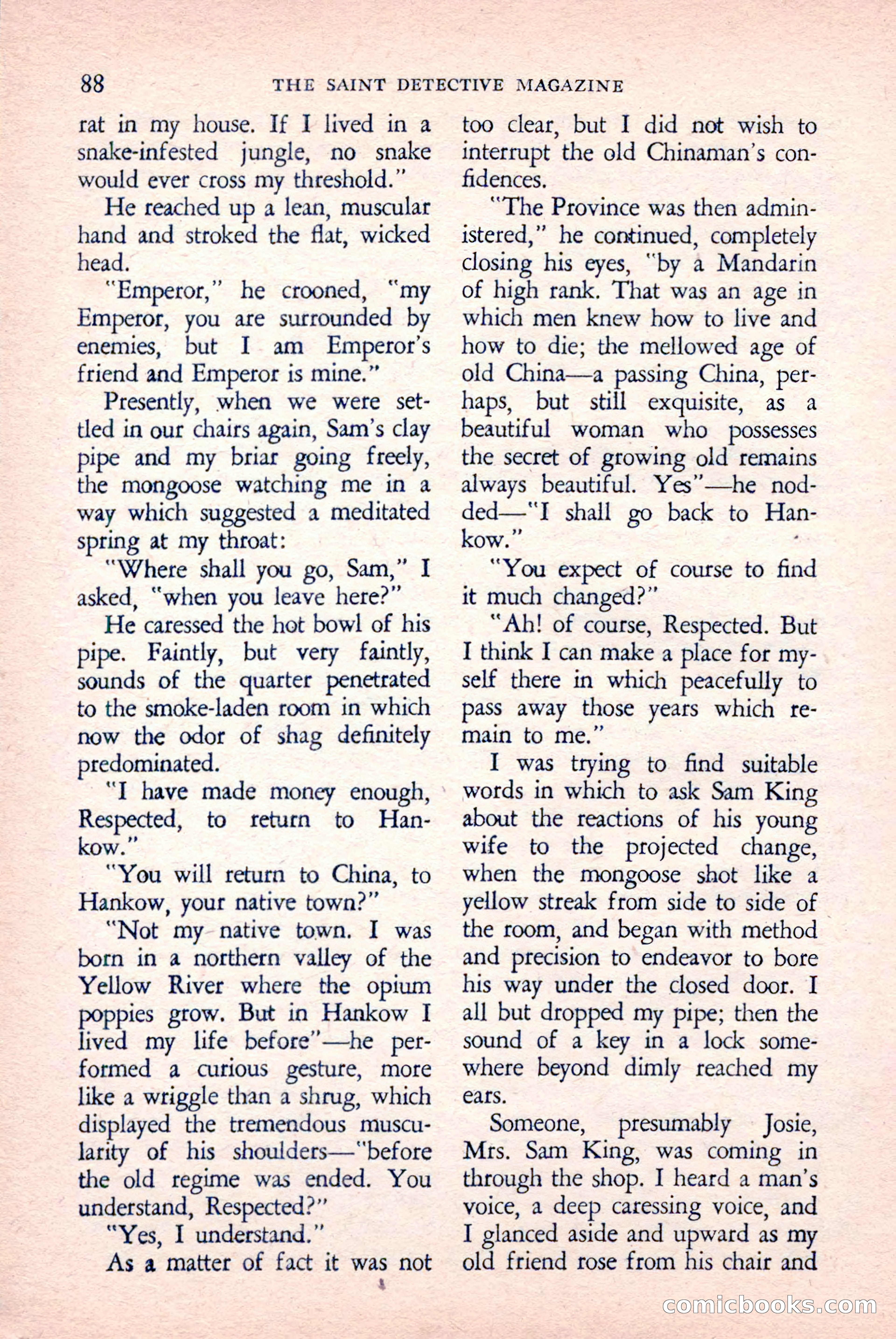 The Saint Detective Magazine, April 1958 — page 90 of 132