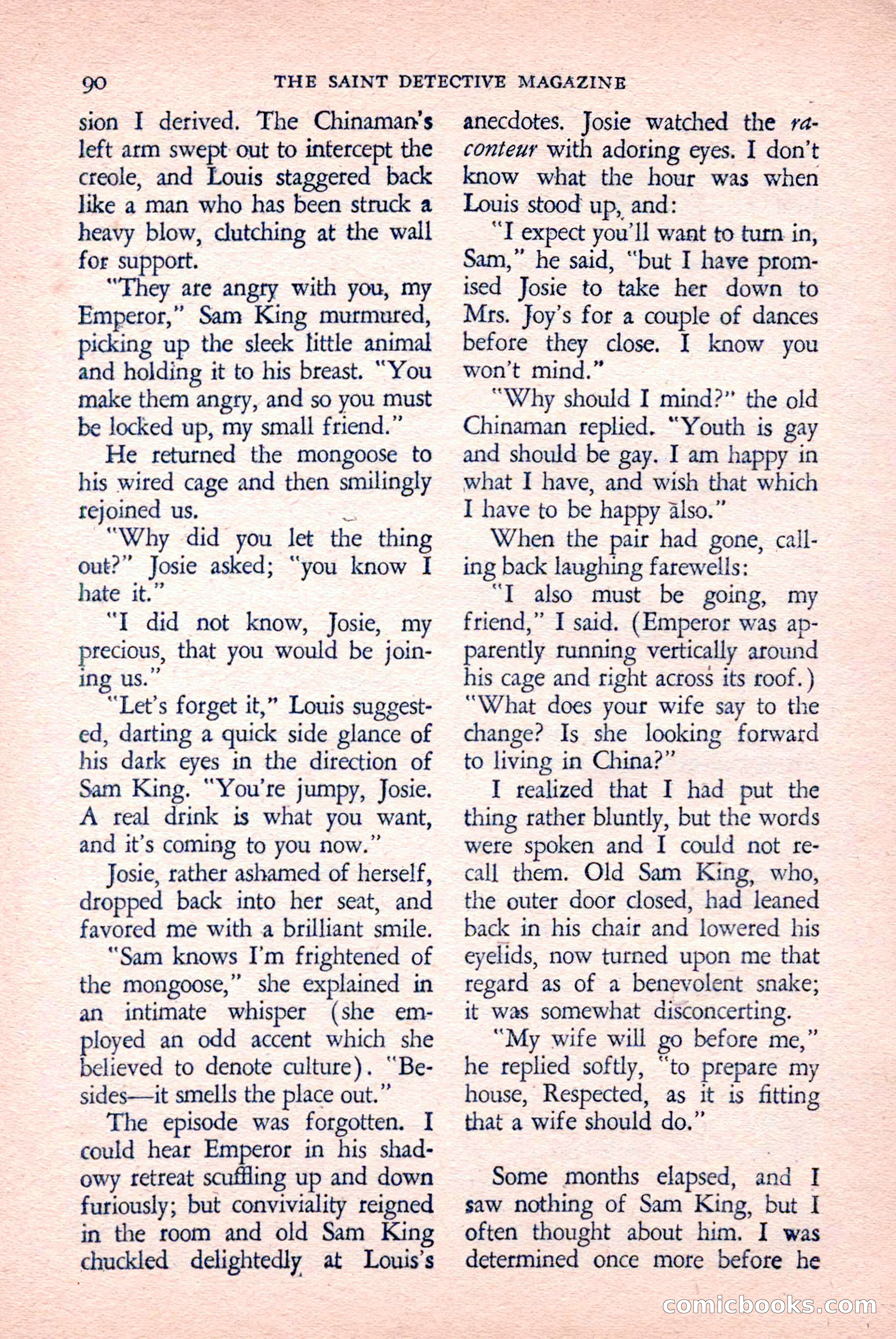The Saint Detective Magazine, April 1958 — page 92 of 132