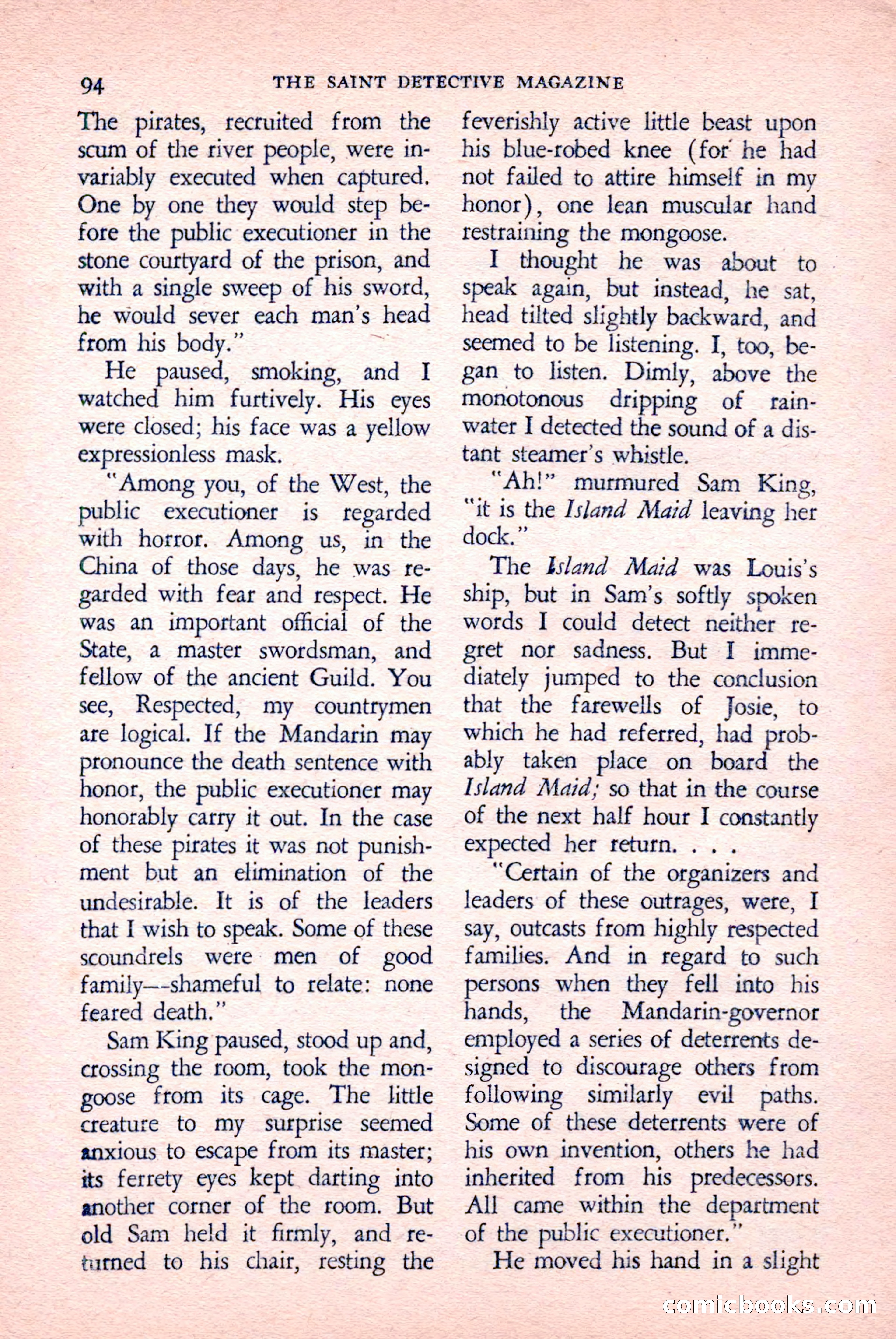 The Saint Detective Magazine, April 1958 — page 96 of 132