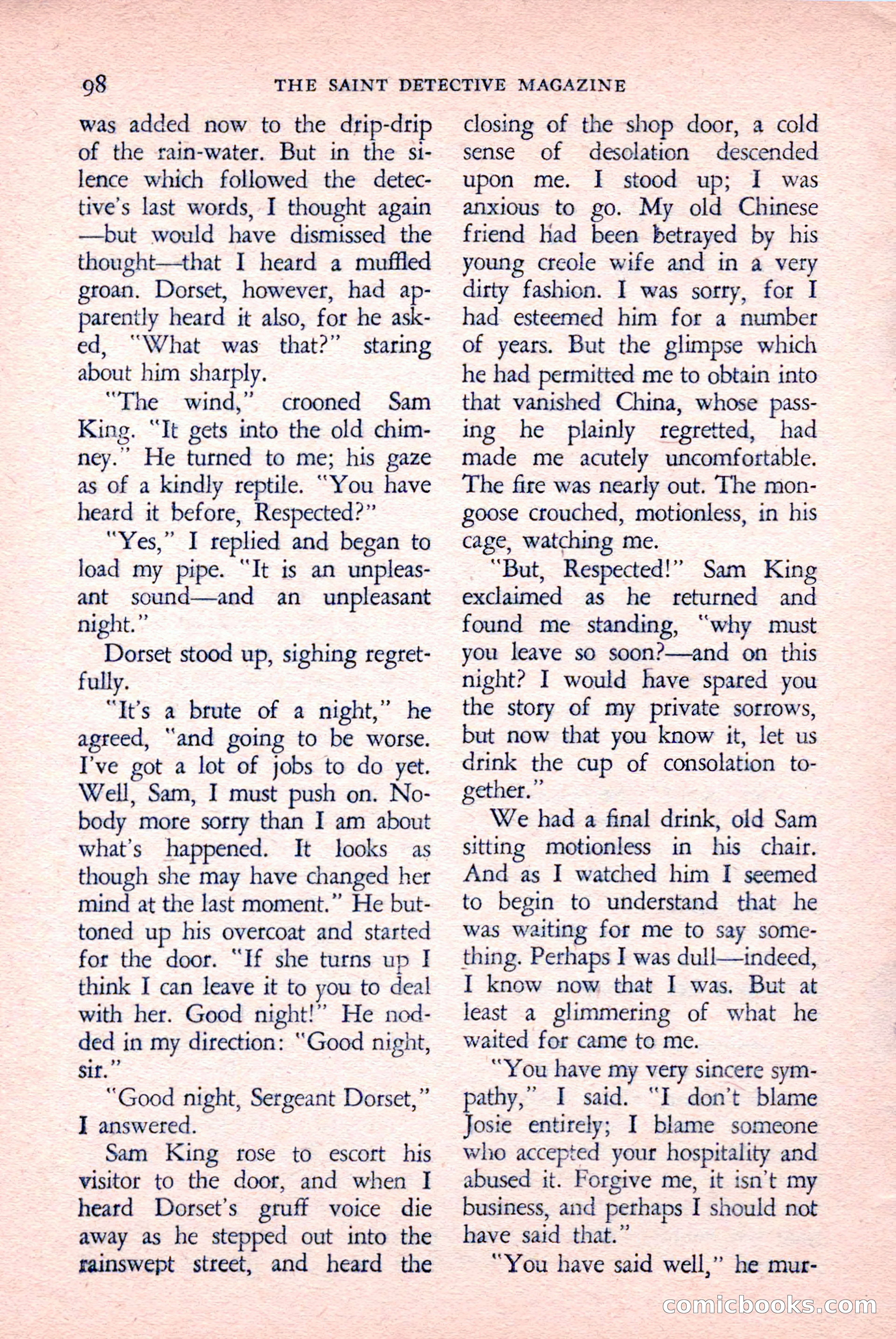 The Saint Detective Magazine, April 1958 — page 100 of 132
