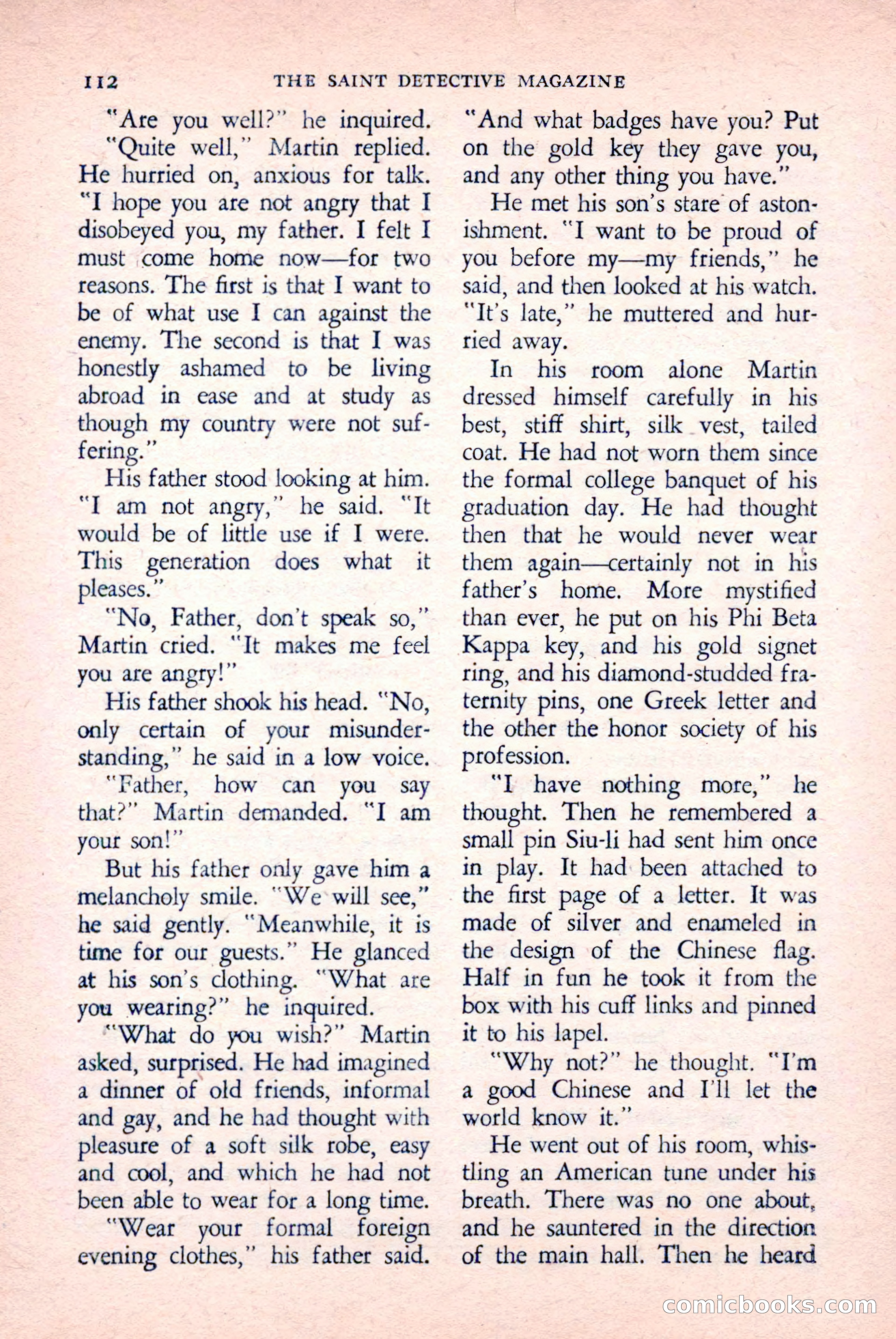 The Saint Detective Magazine, April 1958 — page 114 of 132