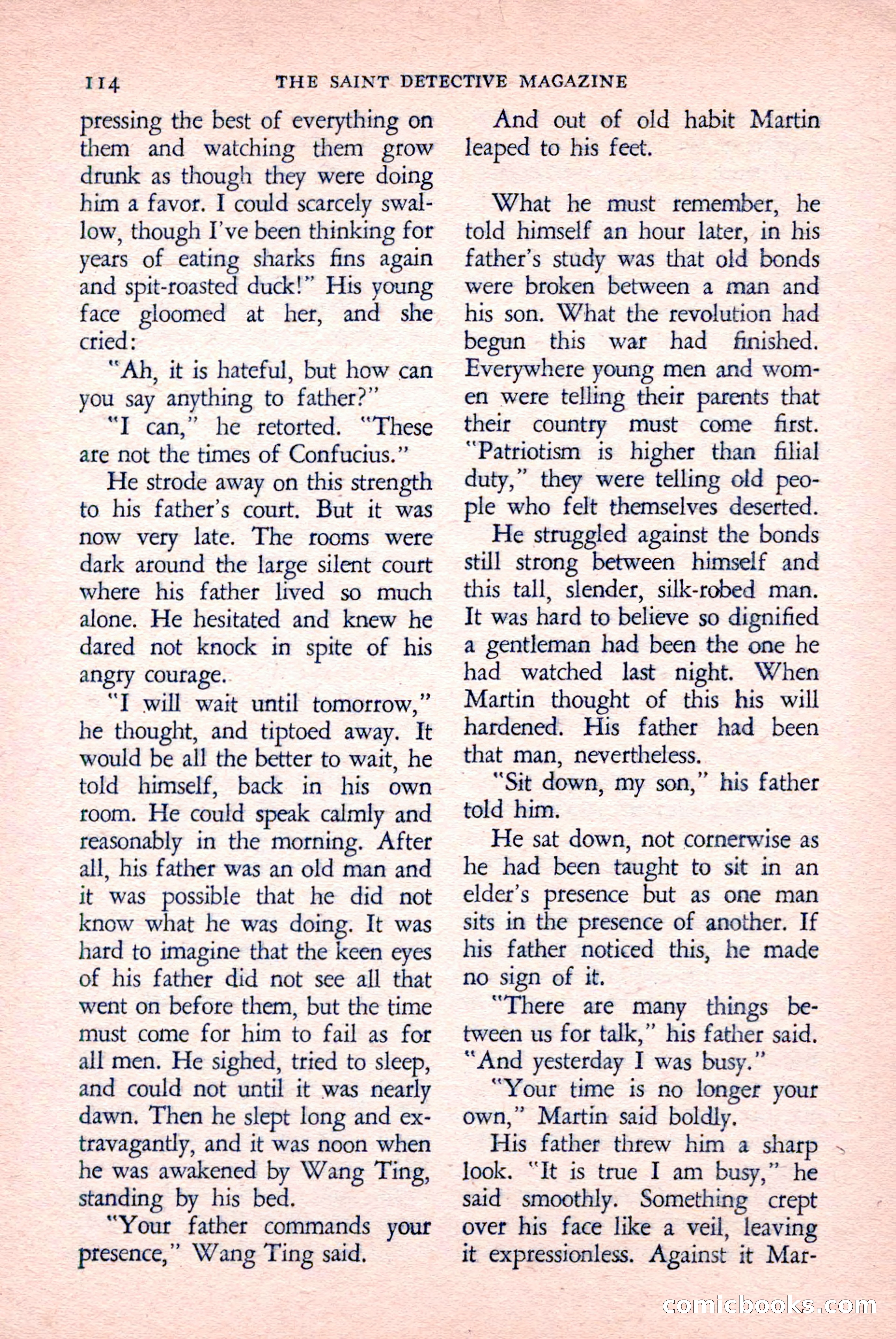 The Saint Detective Magazine, April 1958 — page 116 of 132