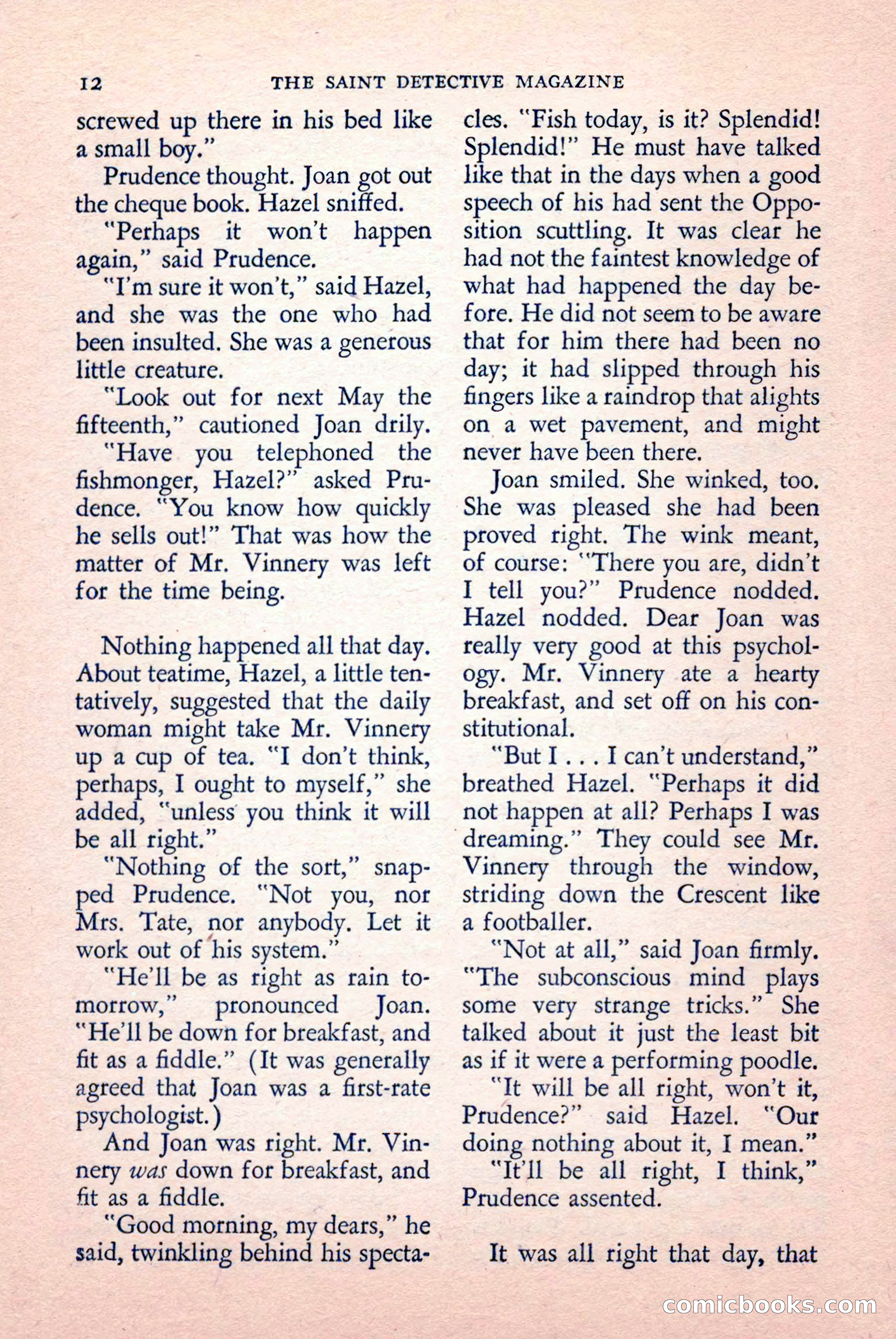 The Saint Detective Magazine, May 1958 — page 14 of 132