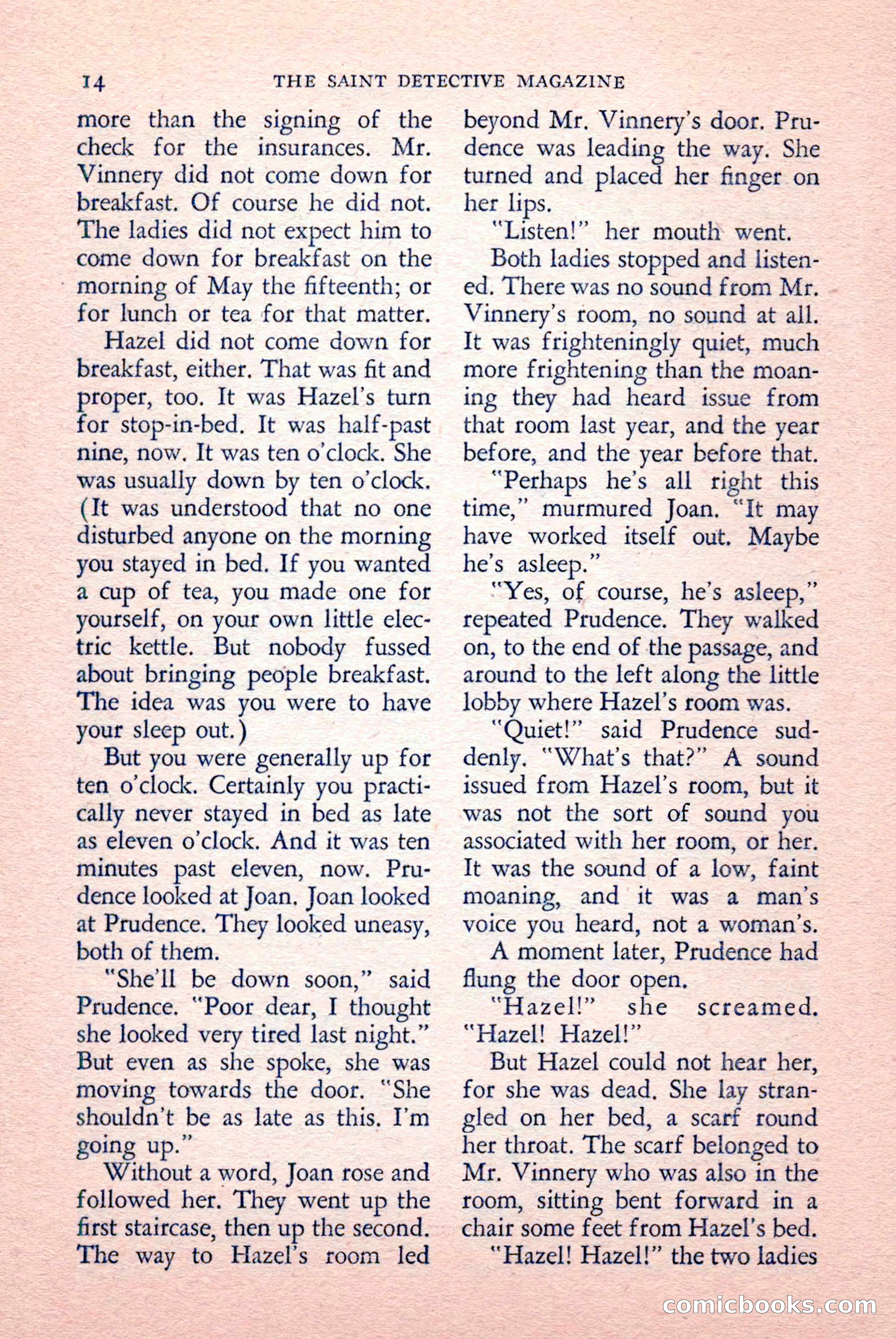 The Saint Detective Magazine, May 1958 — page 16 of 132