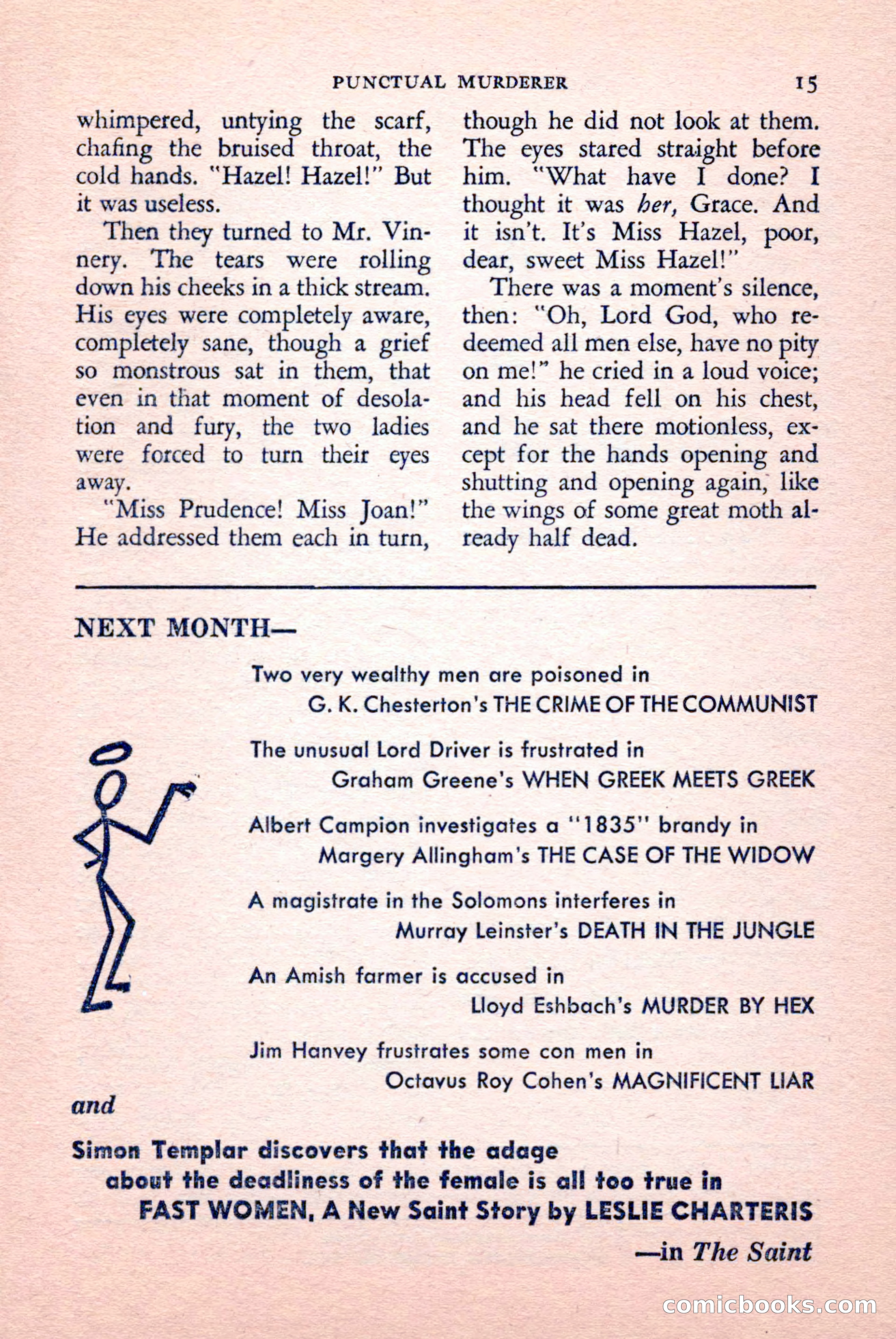 The Saint Detective Magazine, May 1958 — page 17 of 132